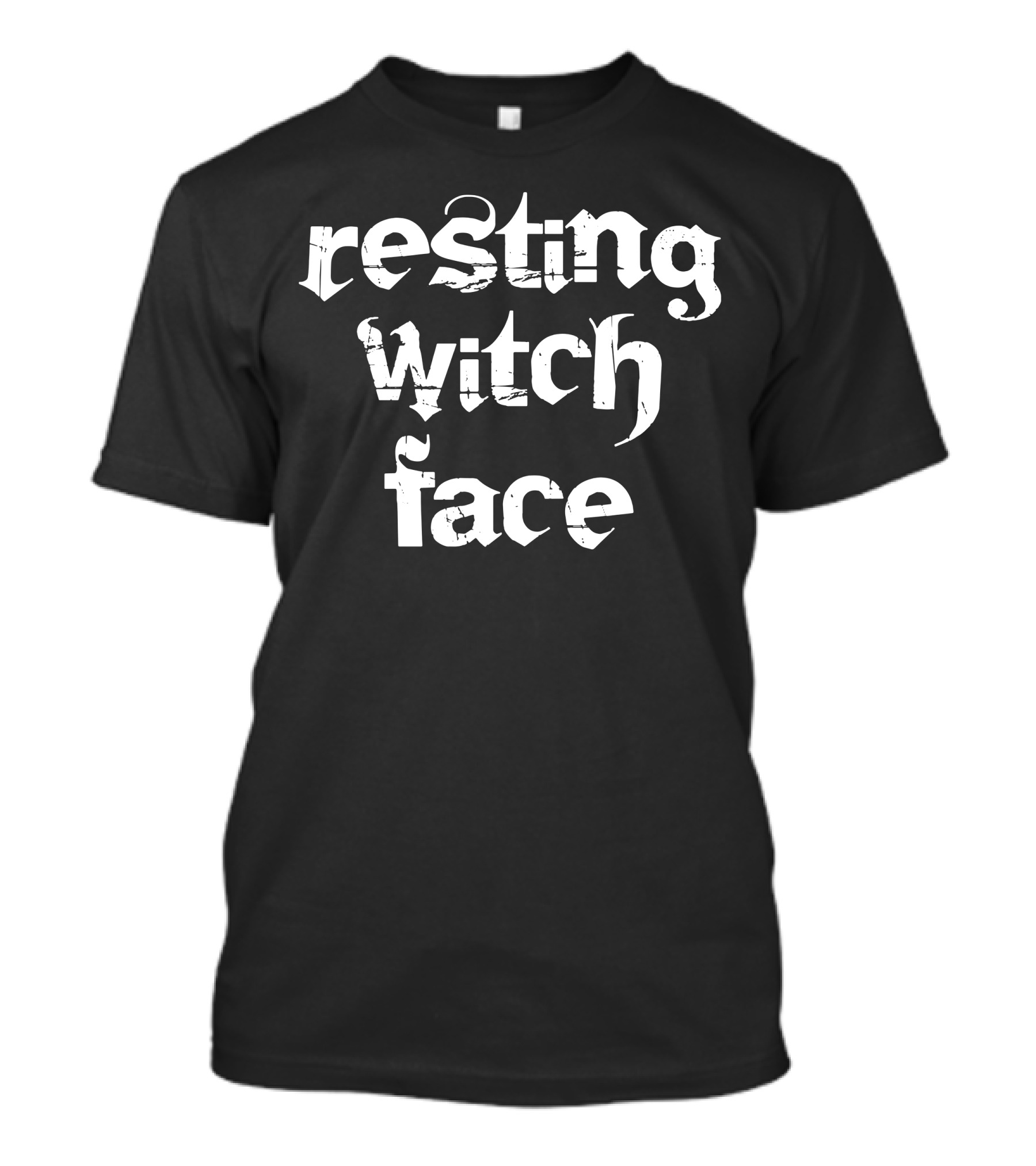 Resting Witch Face Halloween Humor Phrase Spooky T-Shirt