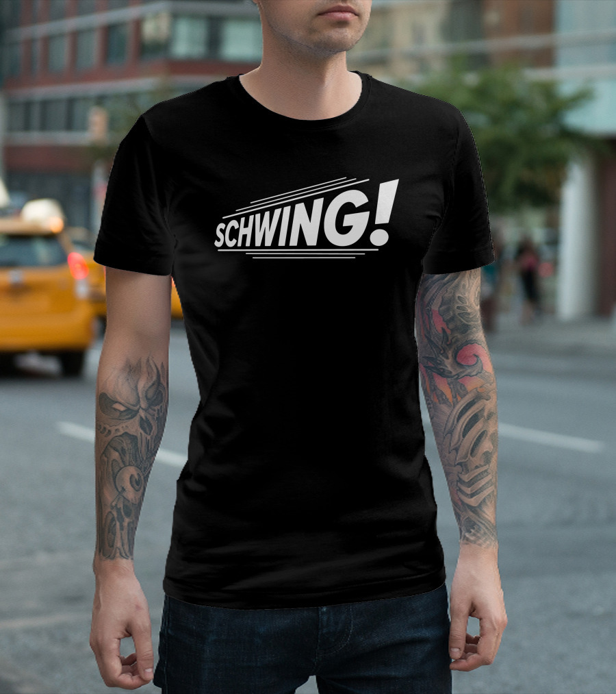 Wayne's World Schwing Classic Black T-Shirt