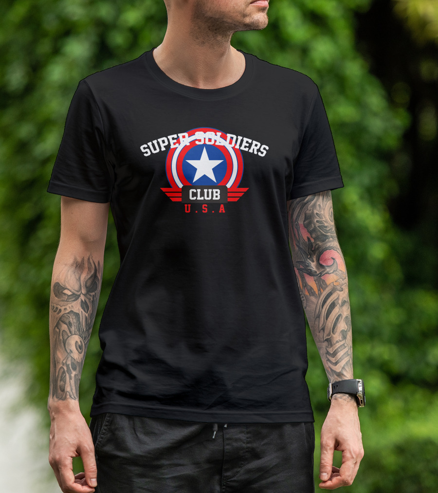 Super Soldiers Club USA Star Shield T-Shirt