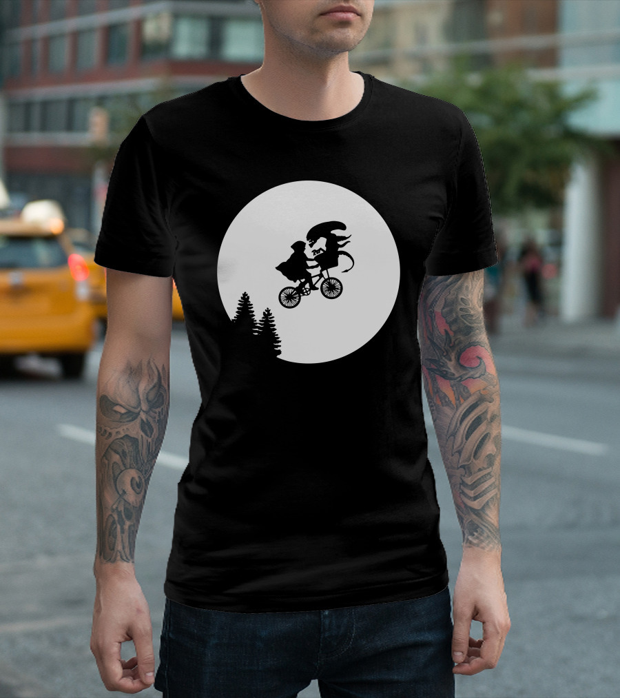 E.T. Moon Alien Predator BMX T-Shirt