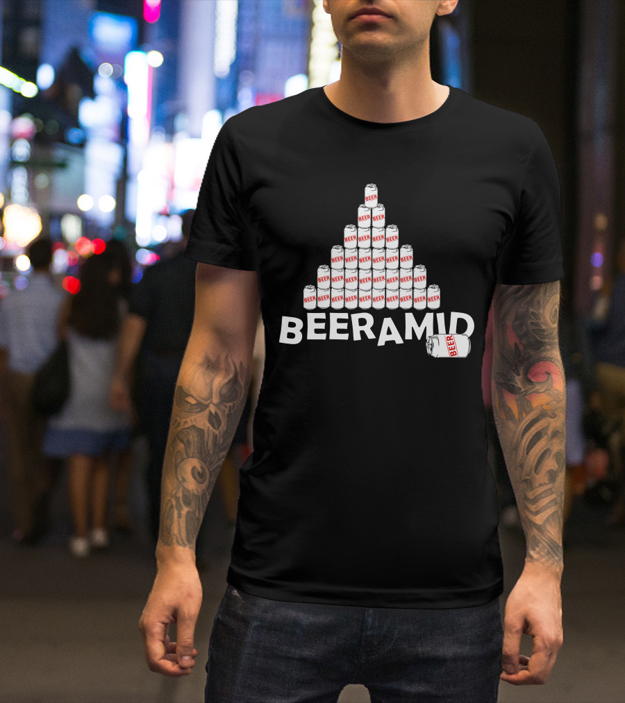 Beeramid Pyramid Of Beer Cans T-Shirt