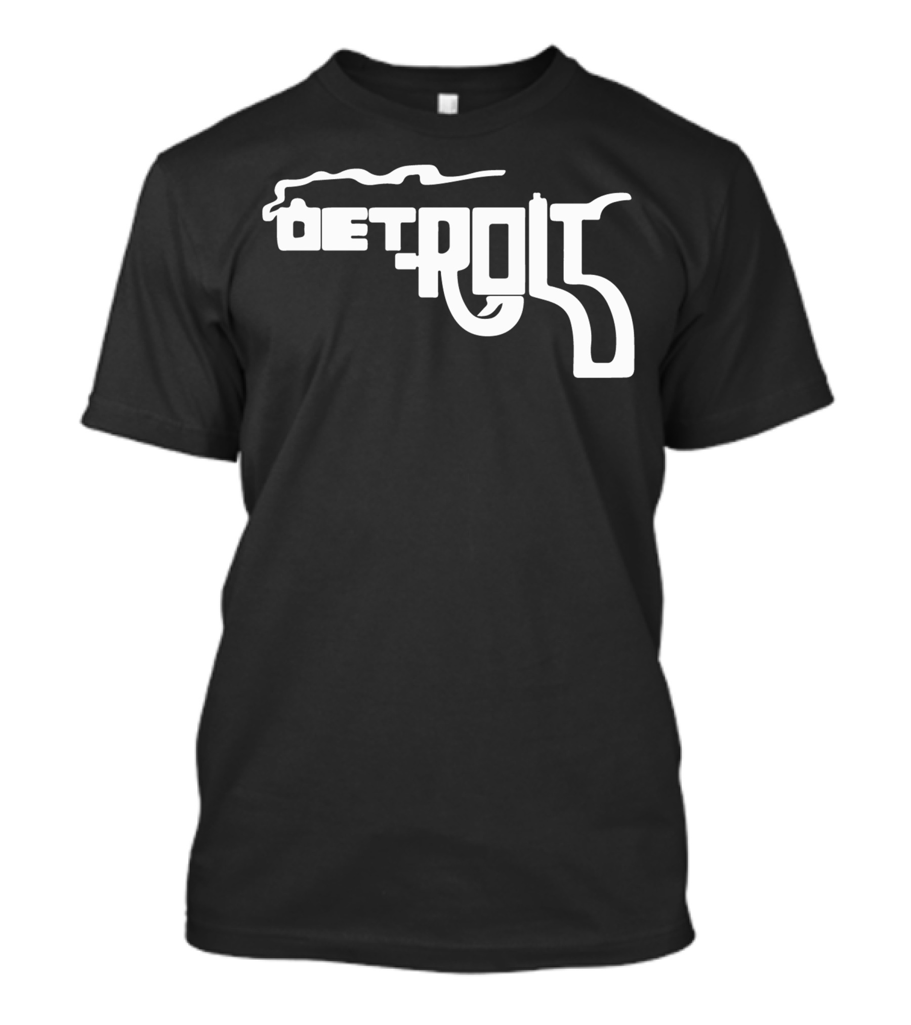 Detroit Gun Typography Smoking T-Shirt