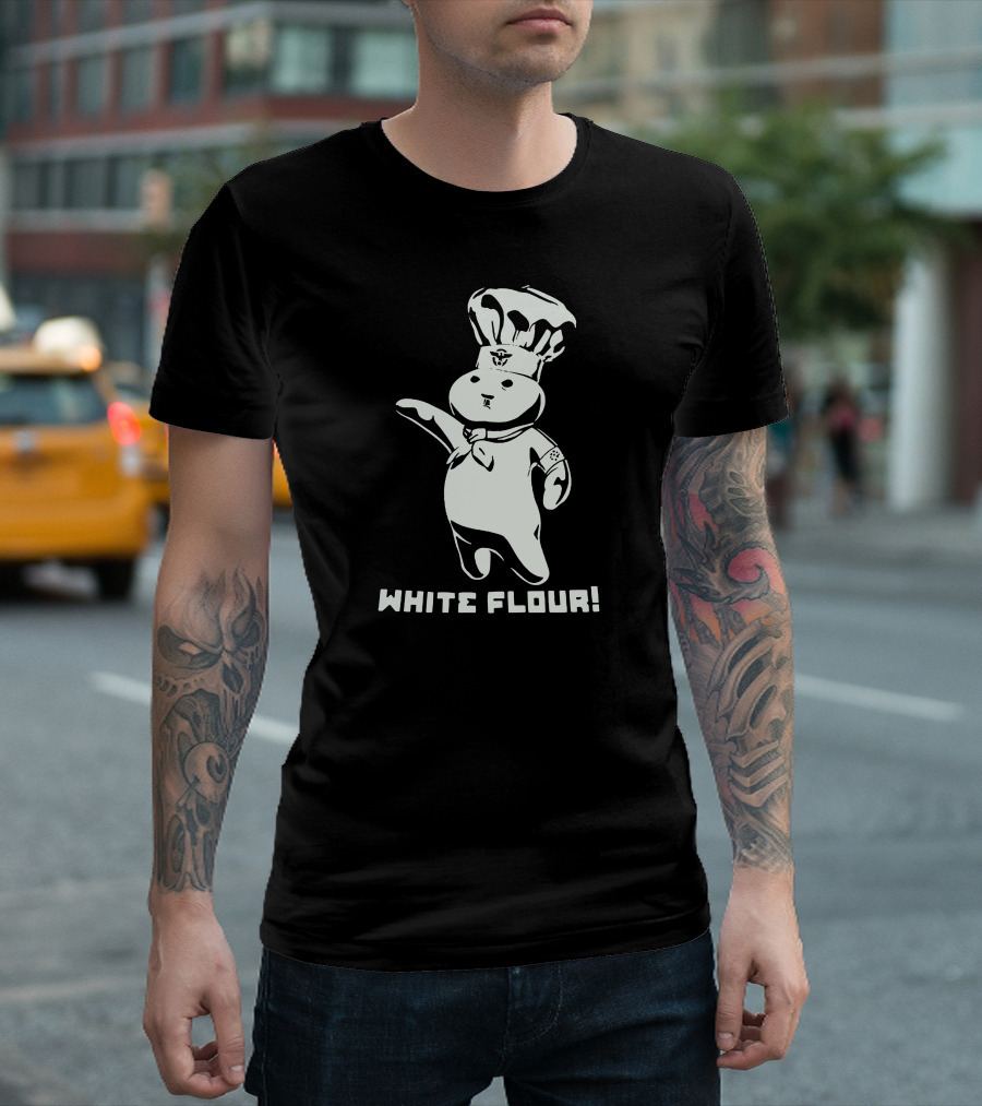 Doughboy White Flour Iconic Chef Character T-Shirt