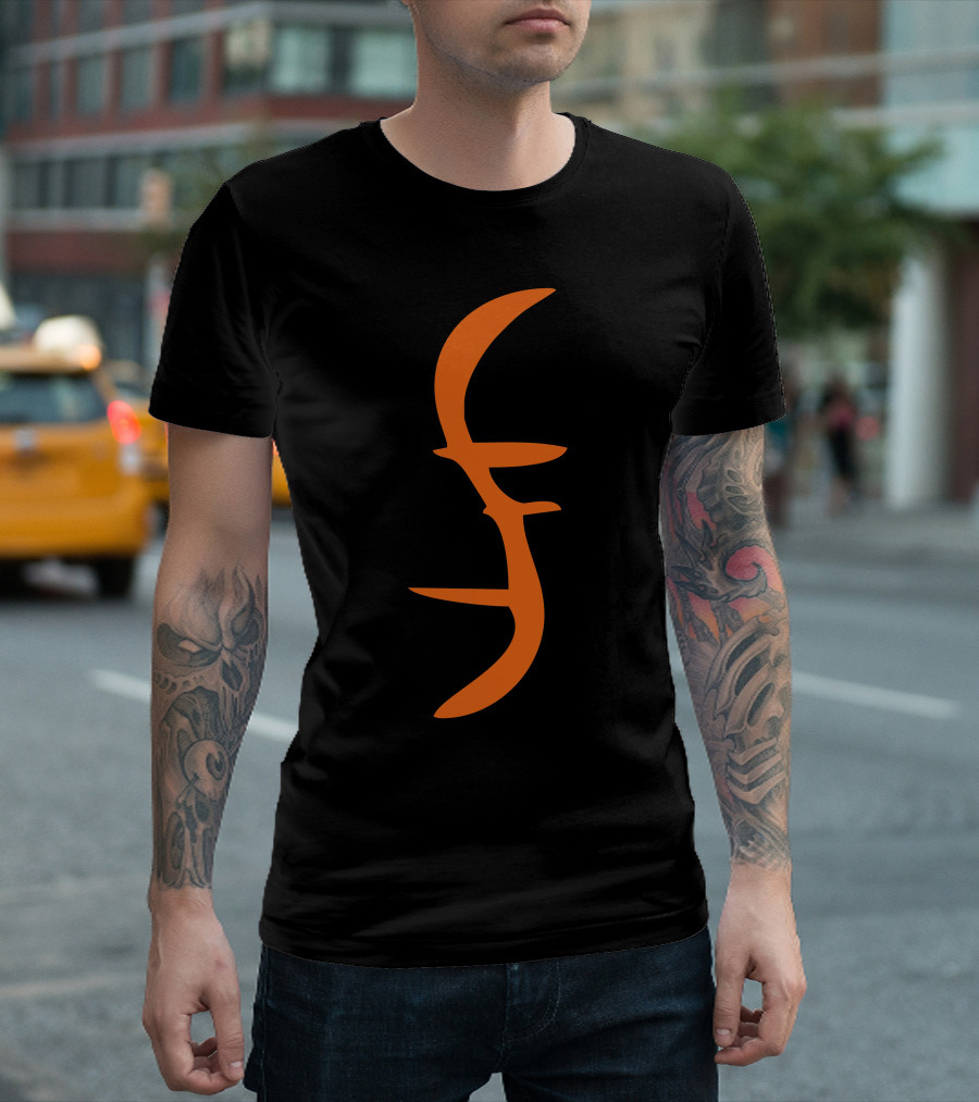 Helix Of Heroes Sci Fi Superhero Symbol Cool Orange T-Shirt