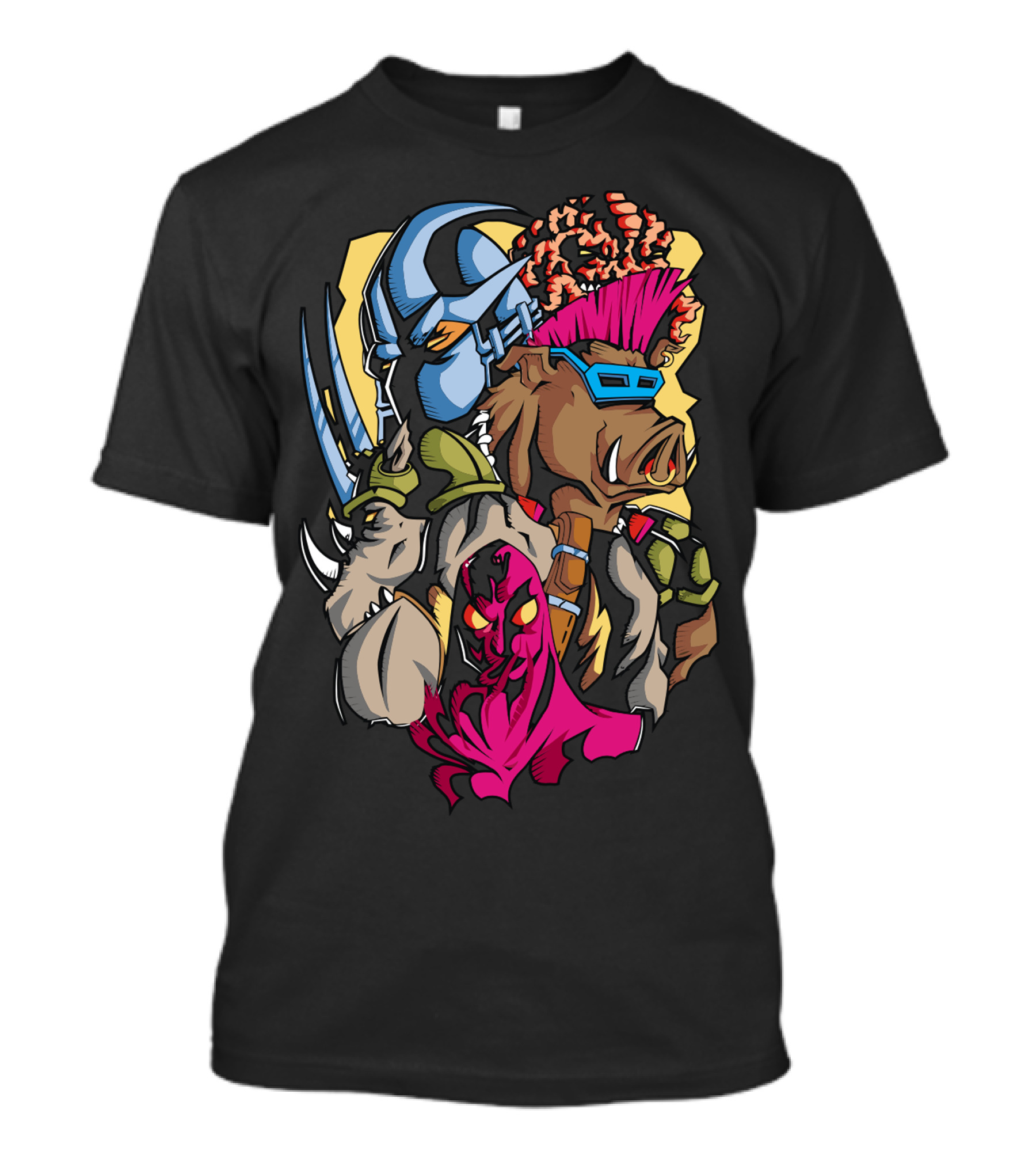 Teenage Mutant Ninja Turtles Villains Mean Team T-Shirt