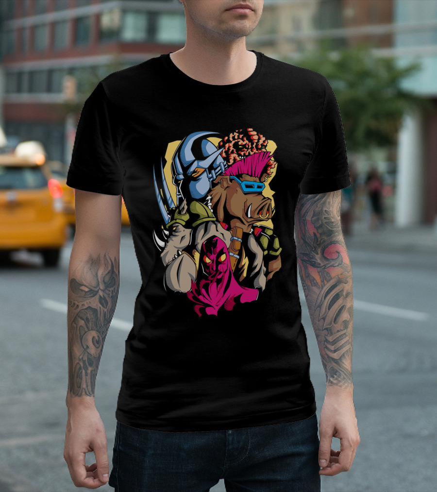 Teenage Mutant Ninja Turtles Villains Mean Team T-Shirt