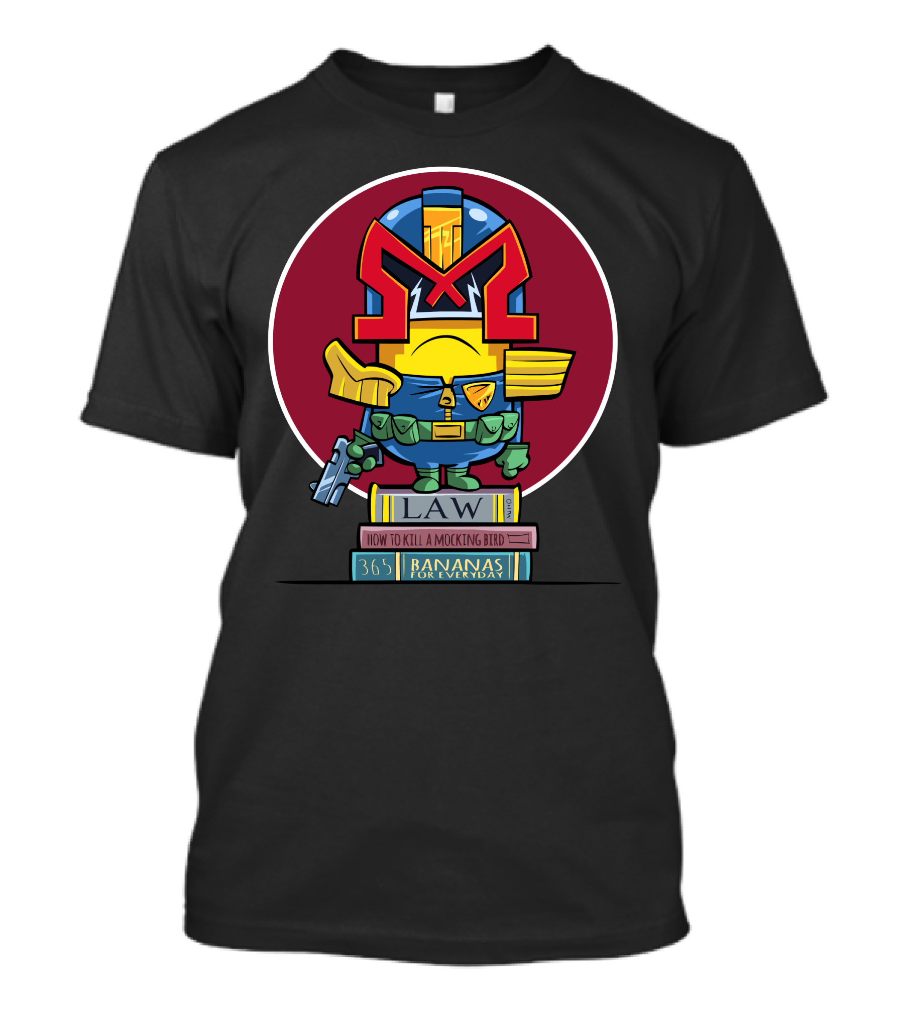 Minion Dredd Law Mocking Bird Bananas 365 T-Shirt