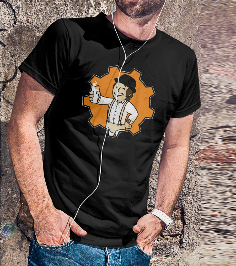 Nuka Milk Vault Boy Fallout Gear T-Shirt