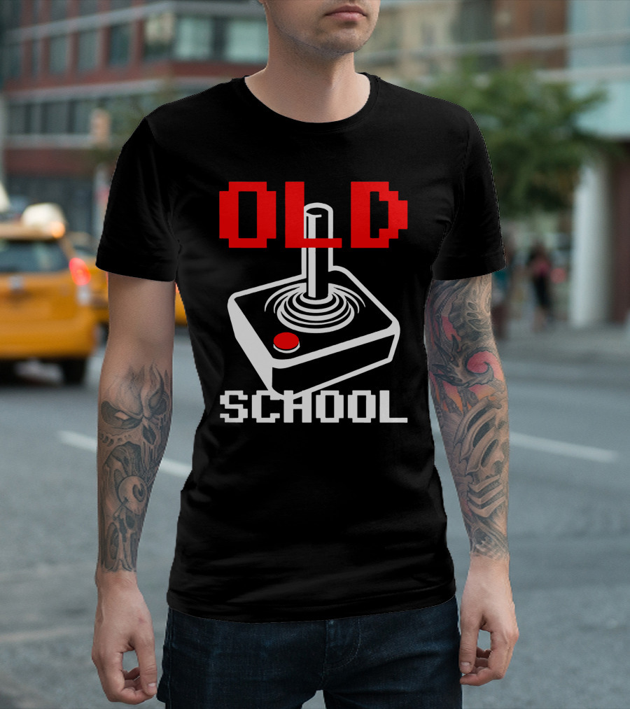OLD SCHOOL JOYSTICK RETRO GAMING CONTROLLER T-Shirt