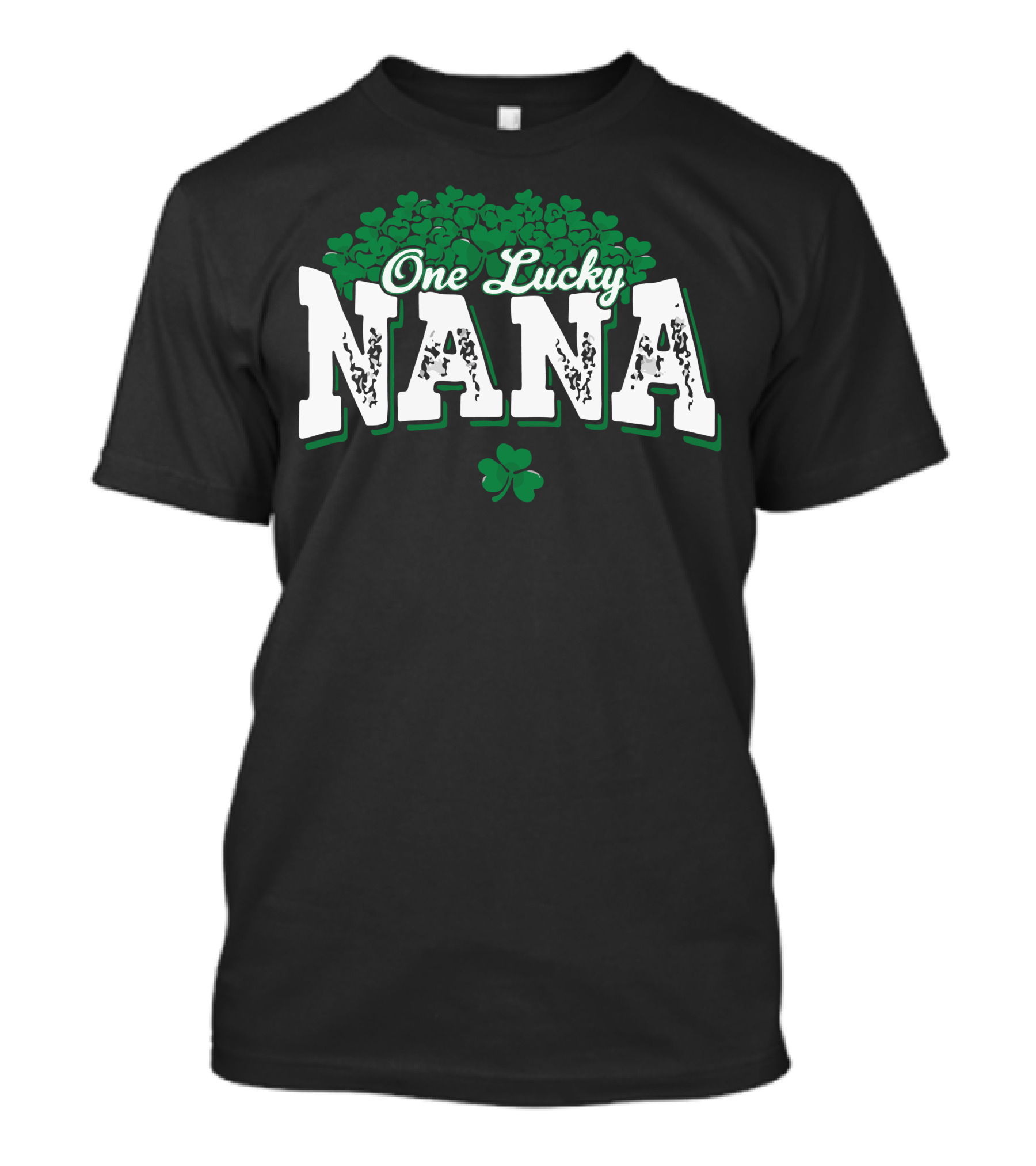 One Lucky Nana Shamrock Clover T-Shirt