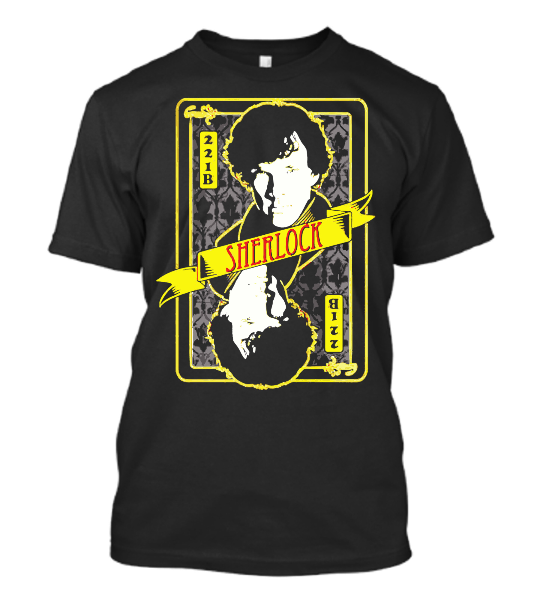 Sherlock 221B Playing Card T-Shirt