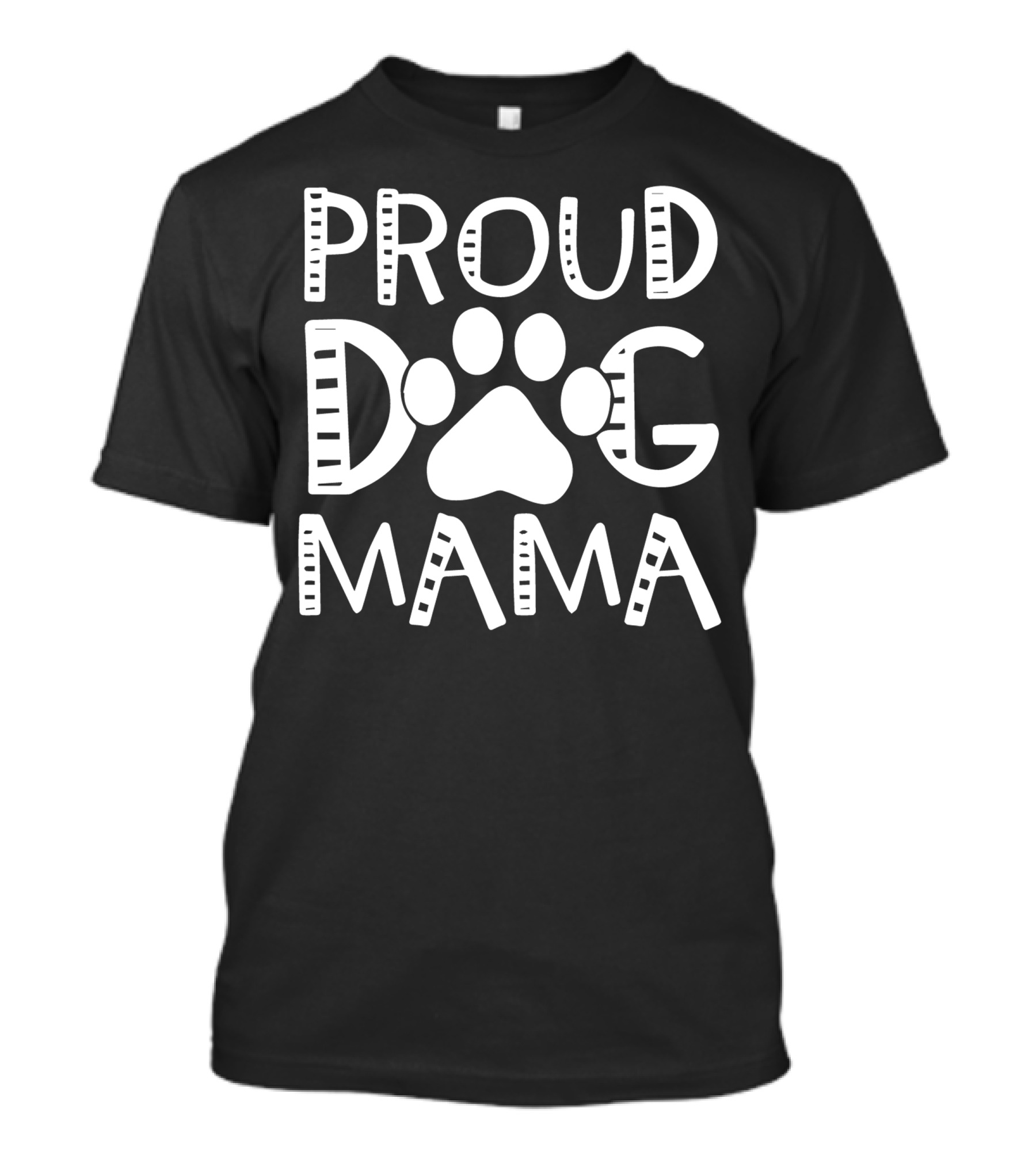 PROUD DOG PAW PRINT MAMA T-Shirt