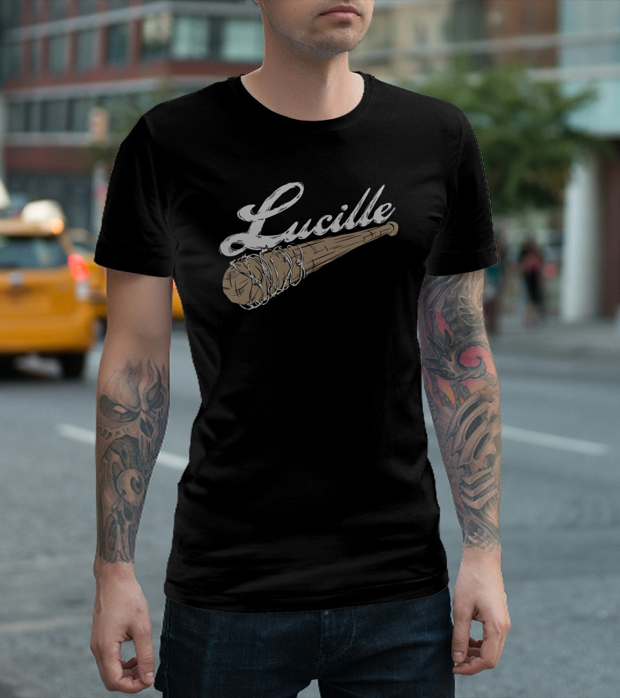 Lucille Barbed Wire Bat Walking Dead Fan T-Shirt