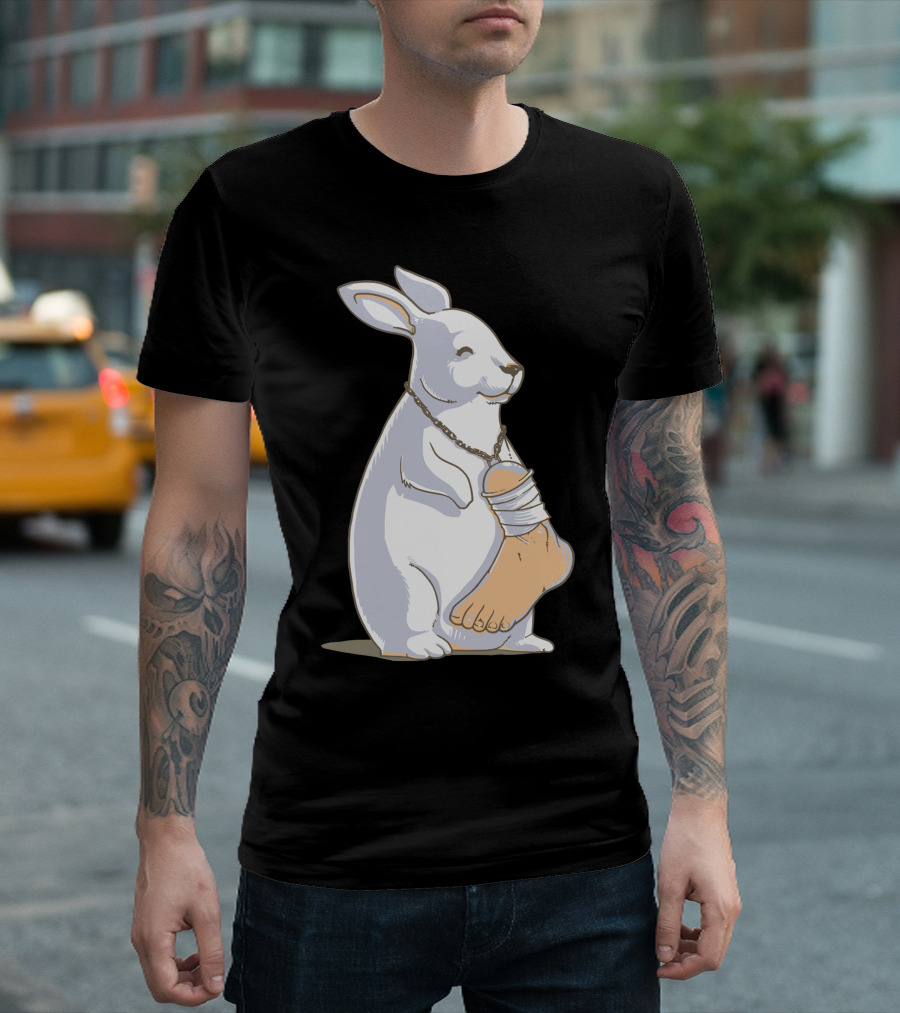 Lucky Rabbit With Foot Pendant T-Shirt