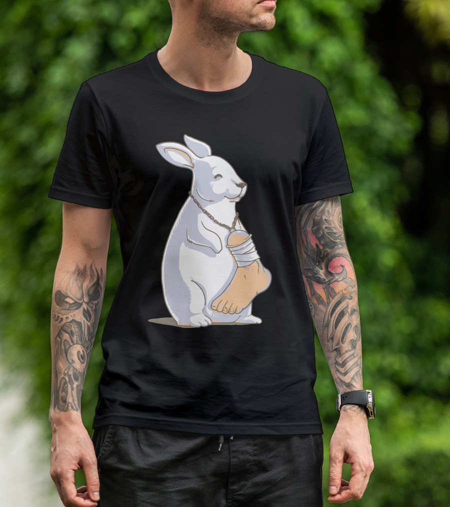 Lucky Rabbit With Foot Pendant T-Shirt