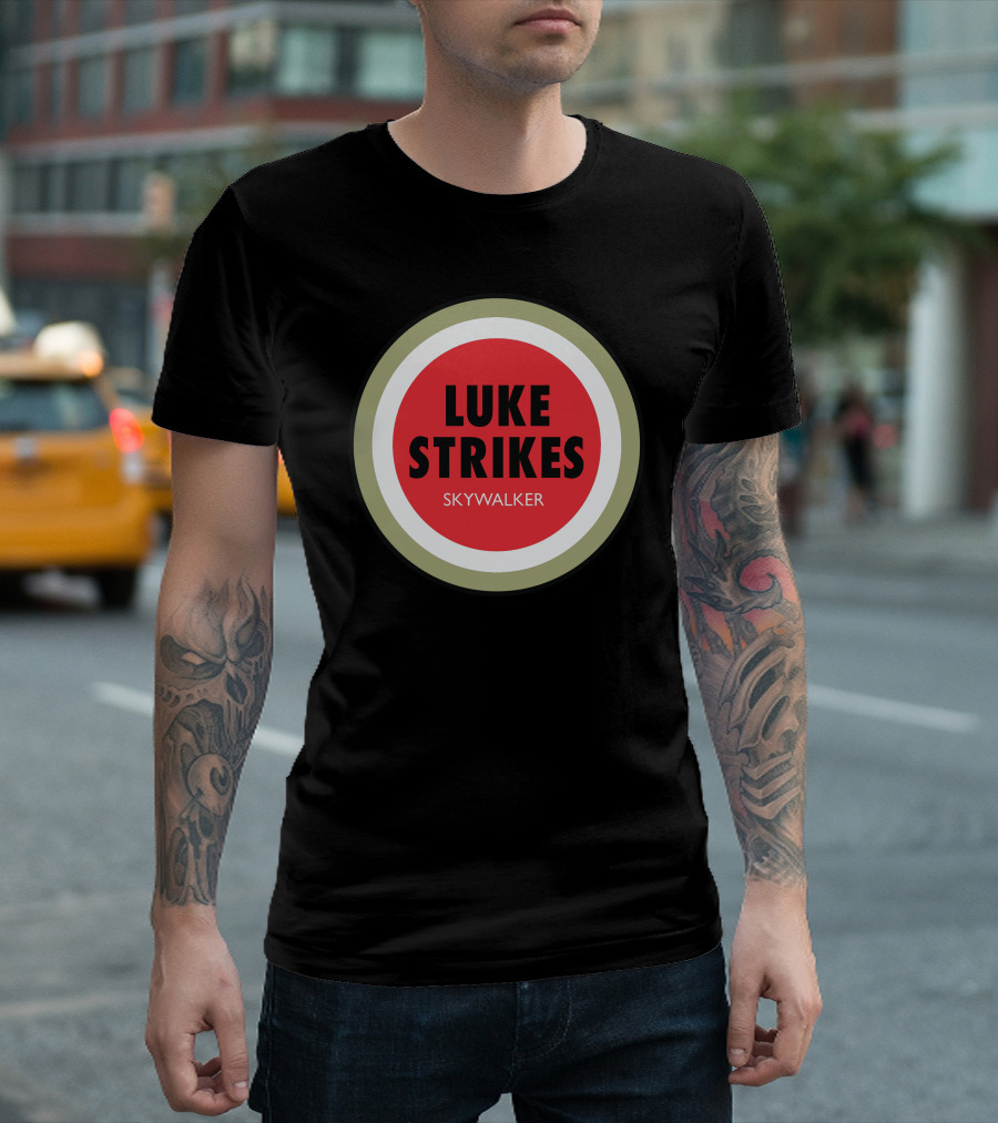 Luke Strikes Skywalker Red Circle T-Shirt