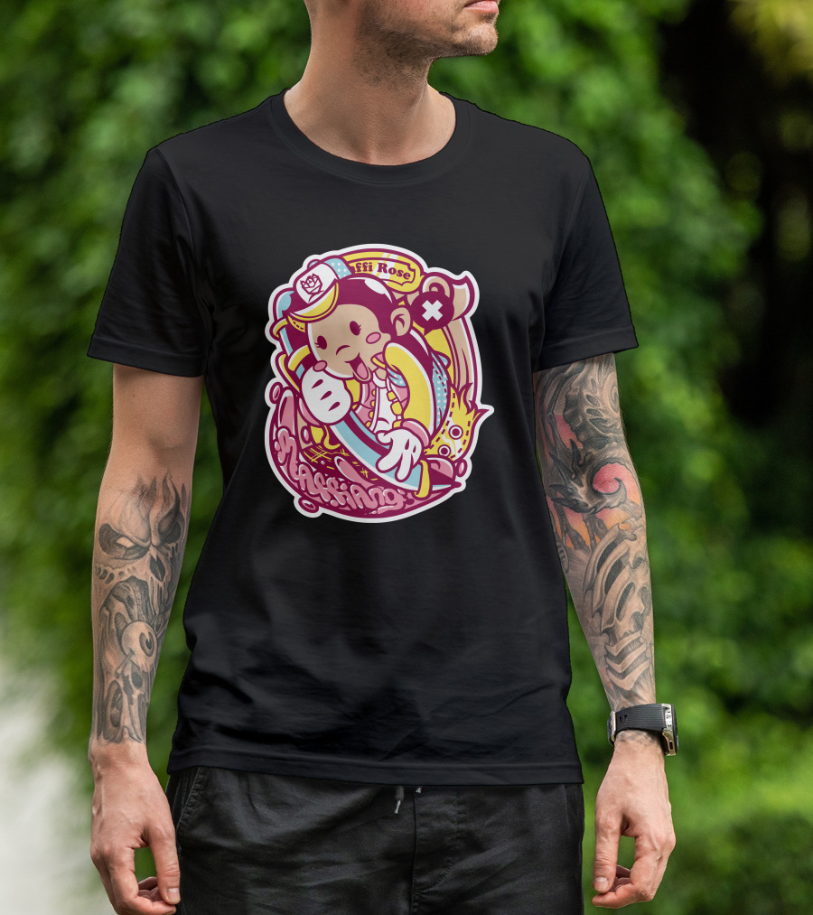 Maffiang Effii Rose Character T-Shirt