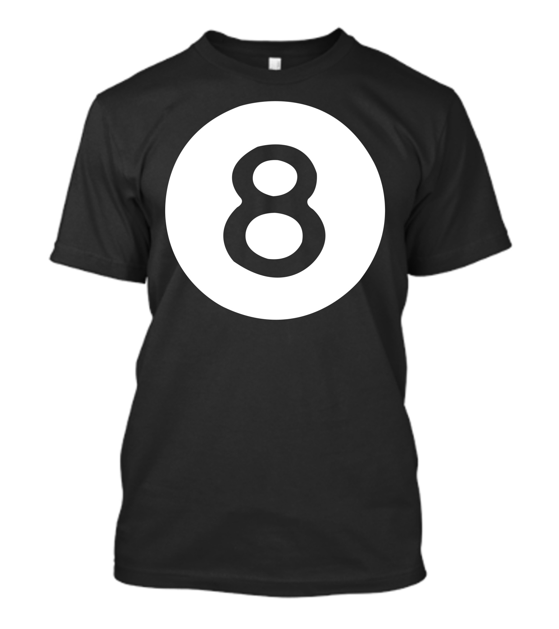 Magic 8 Ball Icon Black Circle T-Shirt