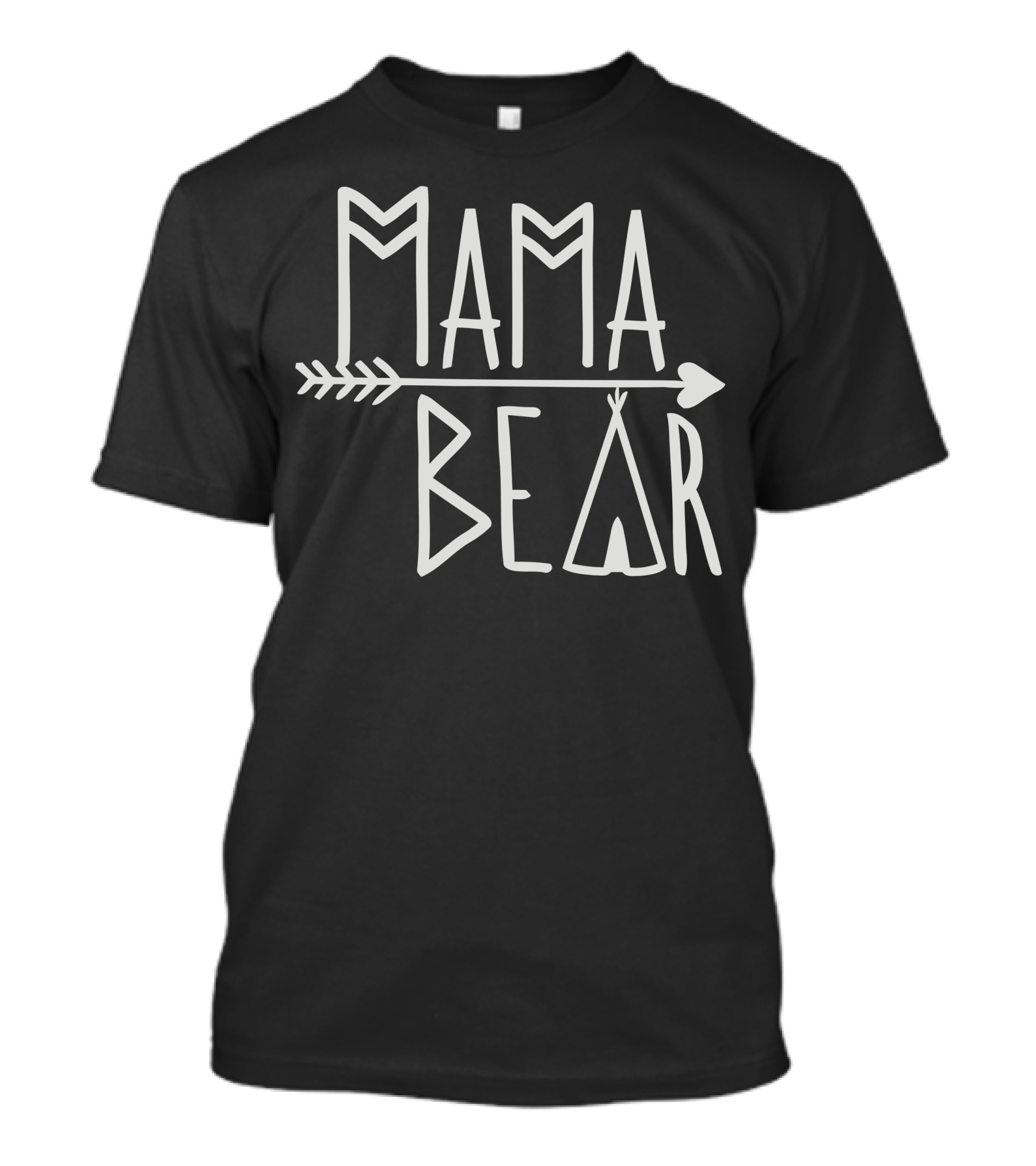 Mama Bear Arrow Tipi T-Shirt