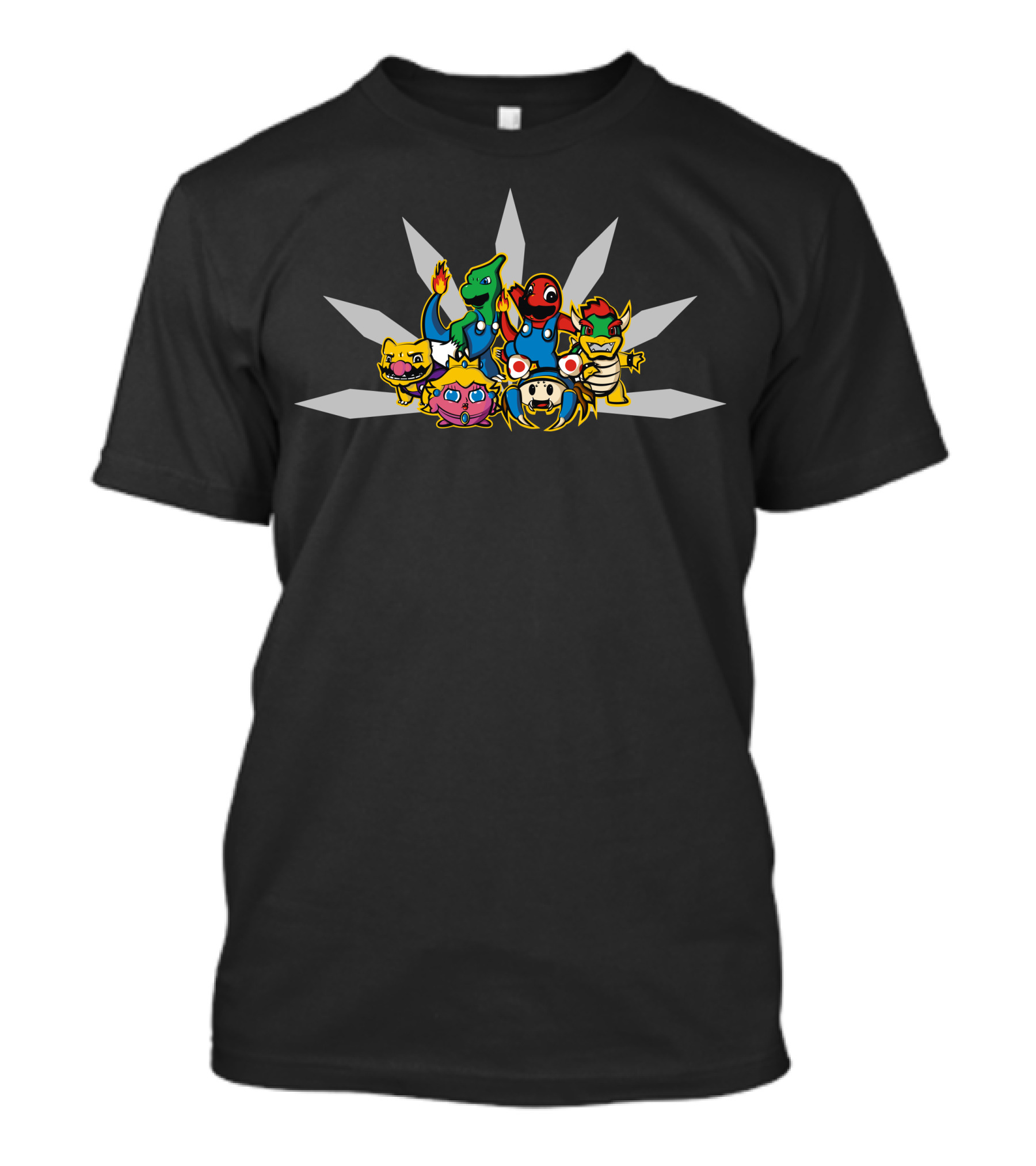 Mariomon1 Pokémon Mario Crossover Characters T-Shirt