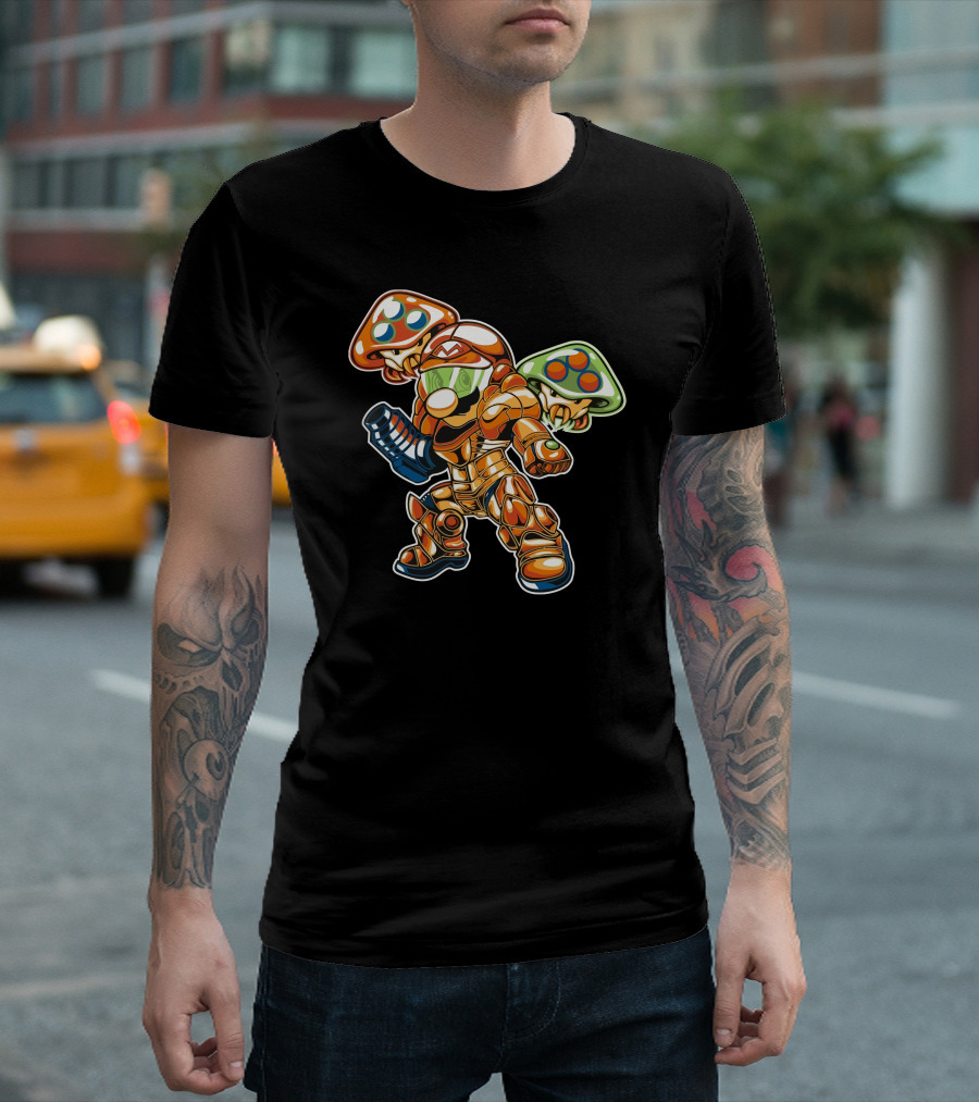 Martroid Fusion Mashup Mushroom Warrior T-Shirt