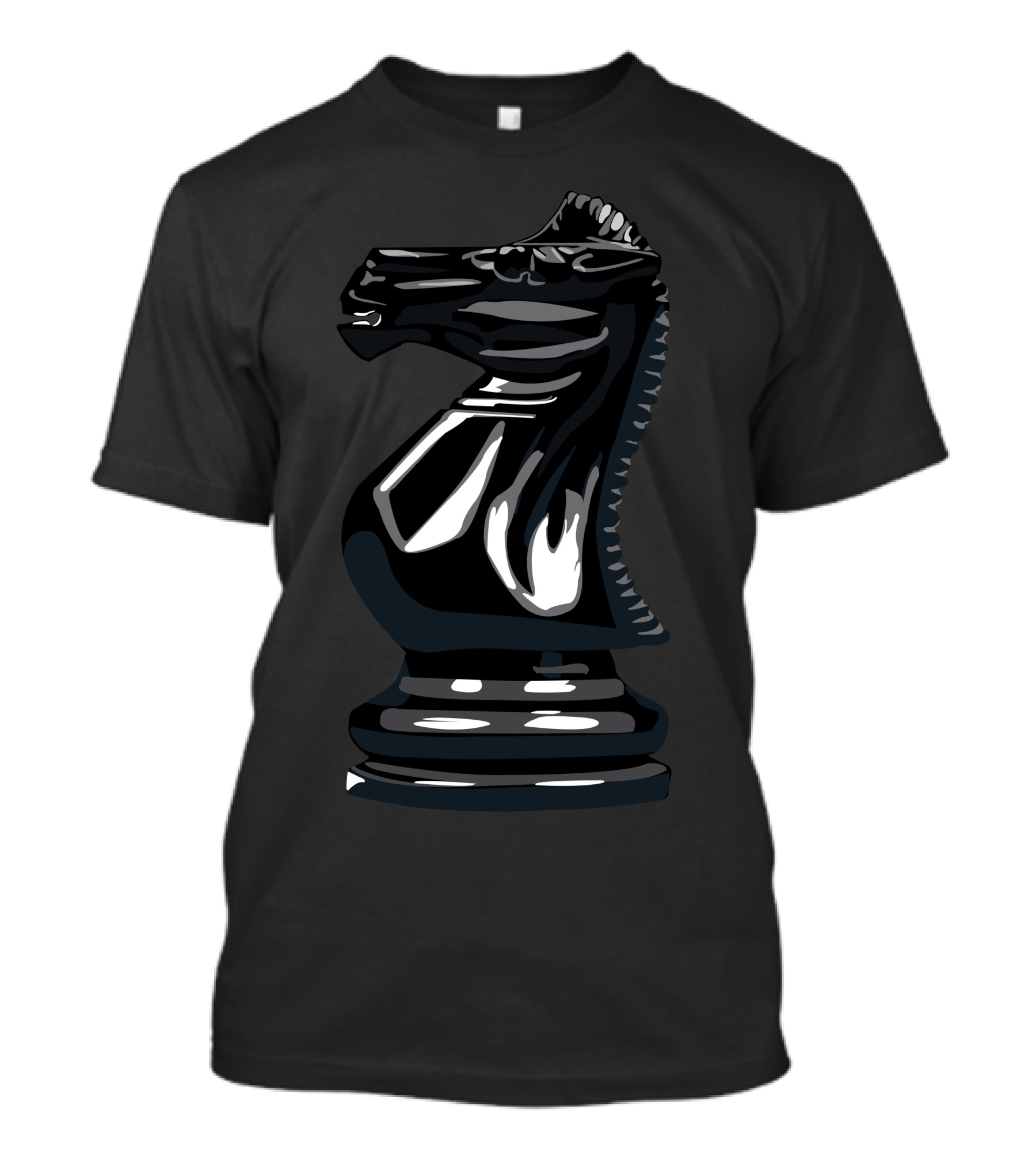 Black Knight Chess Piece T-Shirt