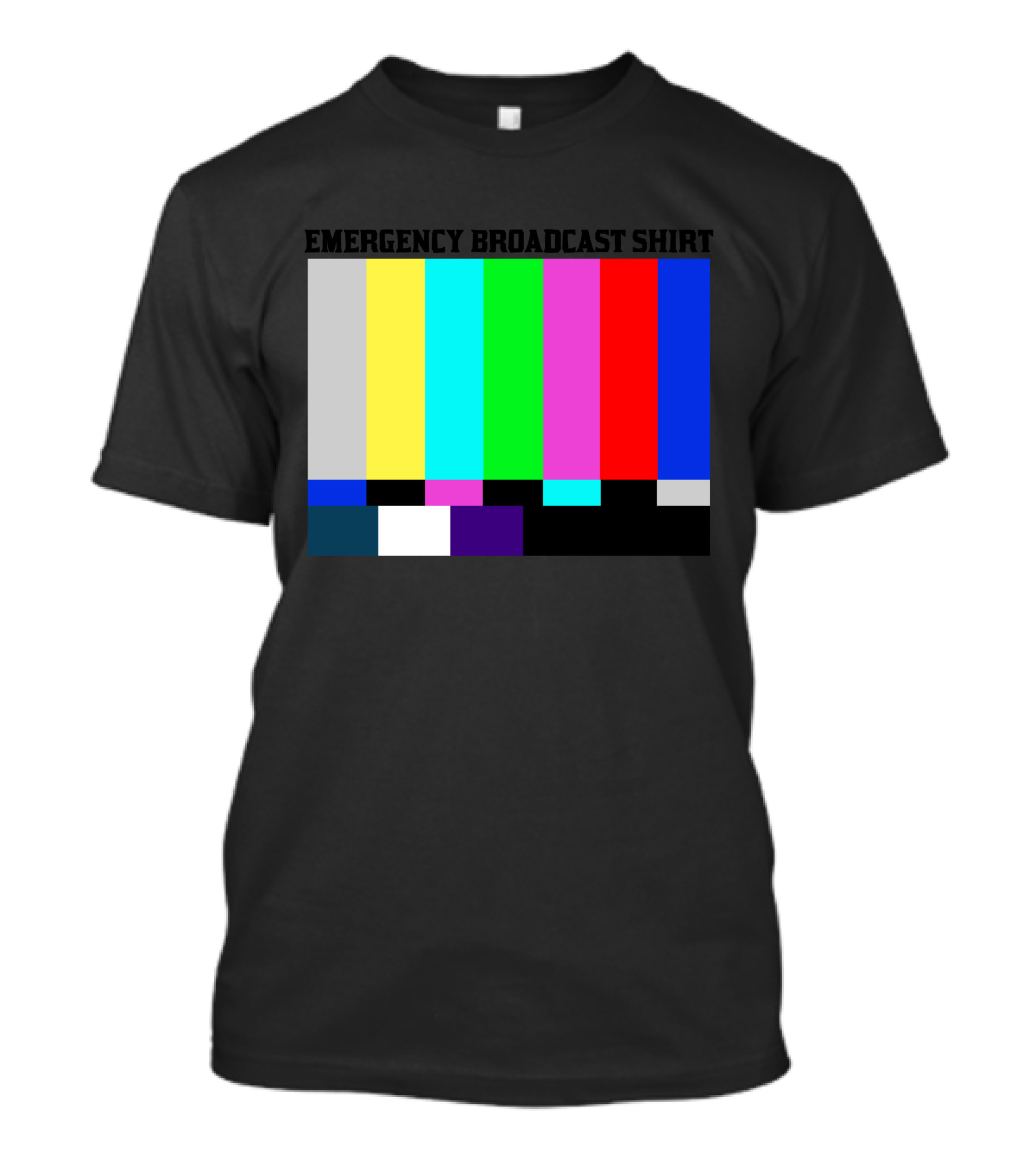 Emergency Broadcast Shirt Color Bars Classic Signal T-Shirt