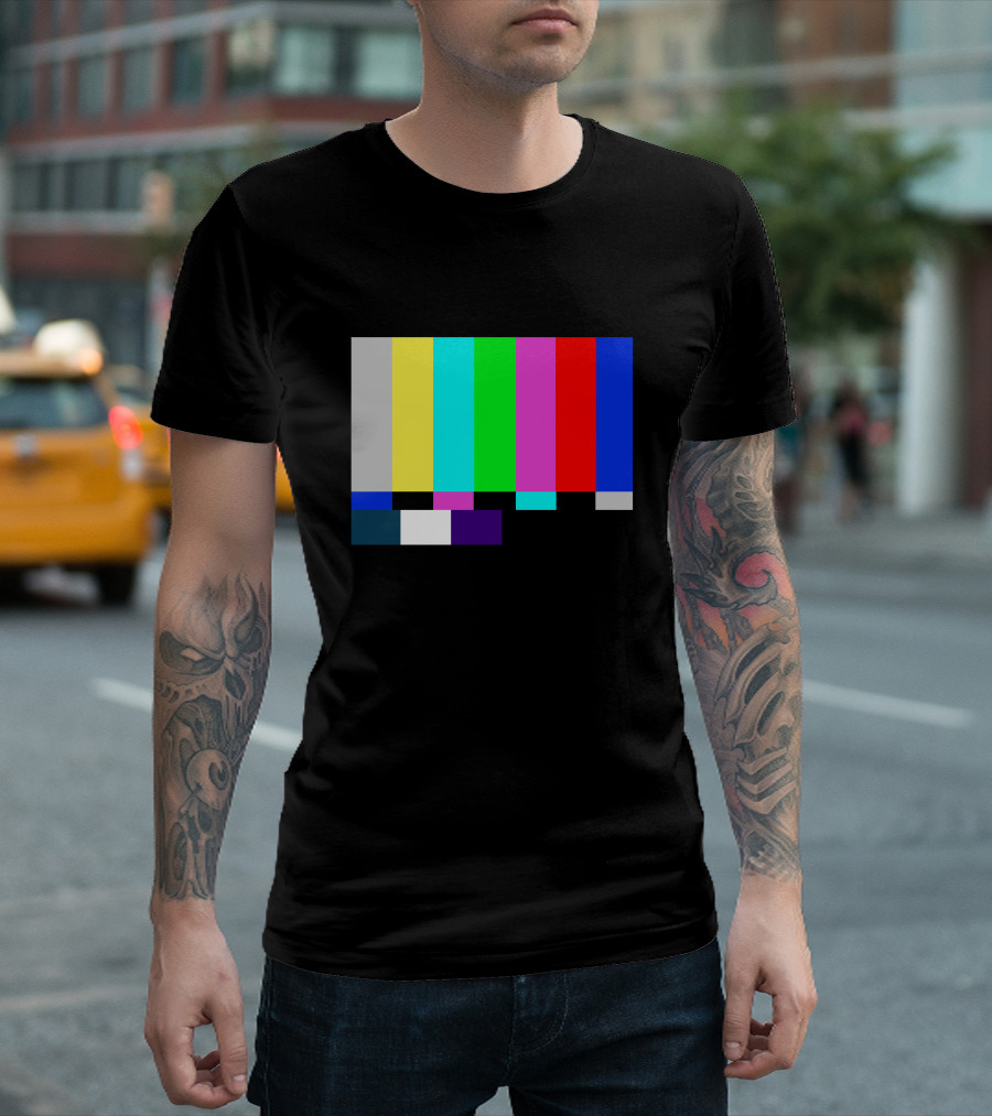 Emergency Broadcast Shirt Color Bars Classic Signal T-Shirt
