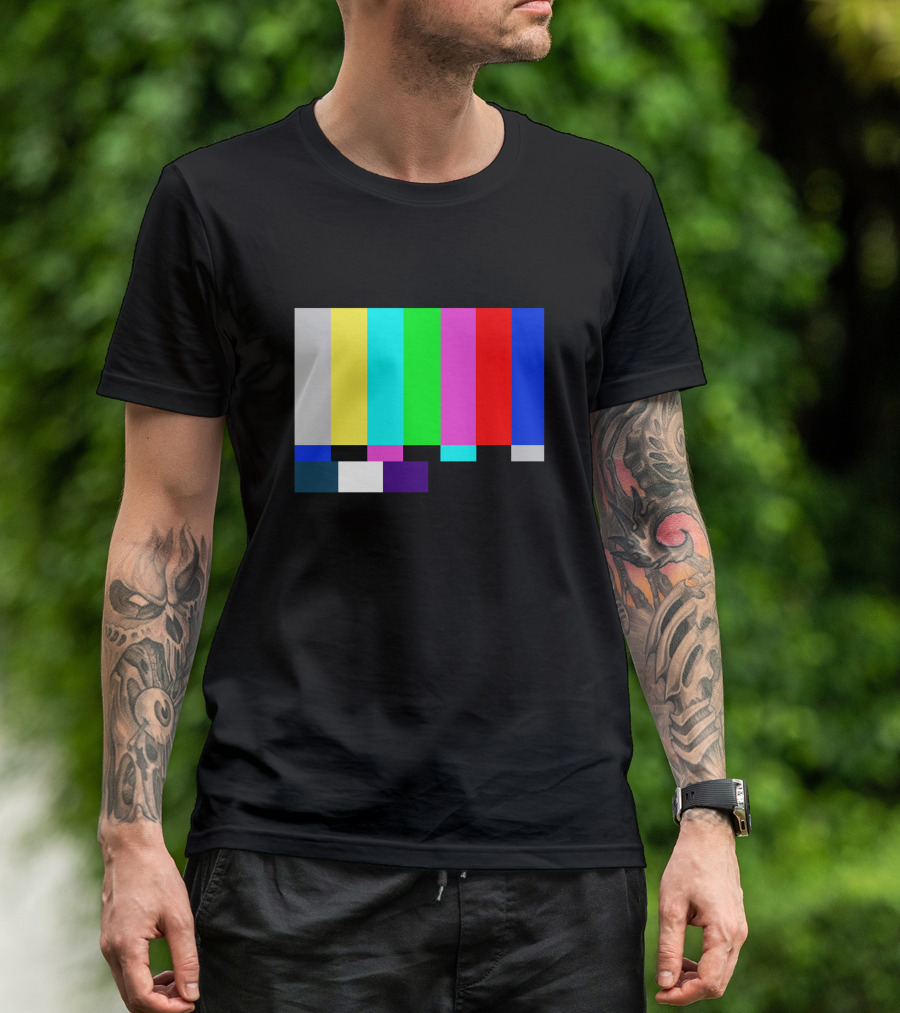 Emergency Broadcast Shirt Color Bars Classic Signal T-Shirt
