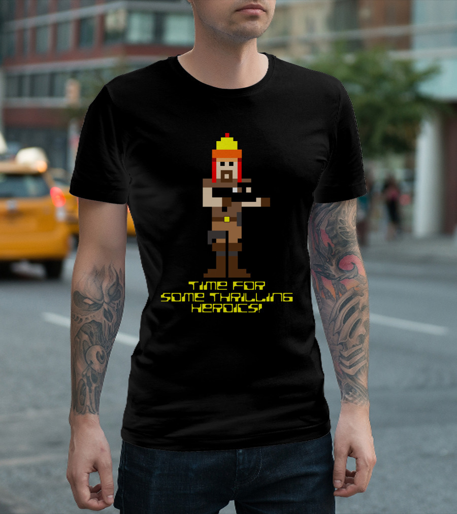 Firefly 8 Bit Time for Some Thrilling Heroics T-Shirt