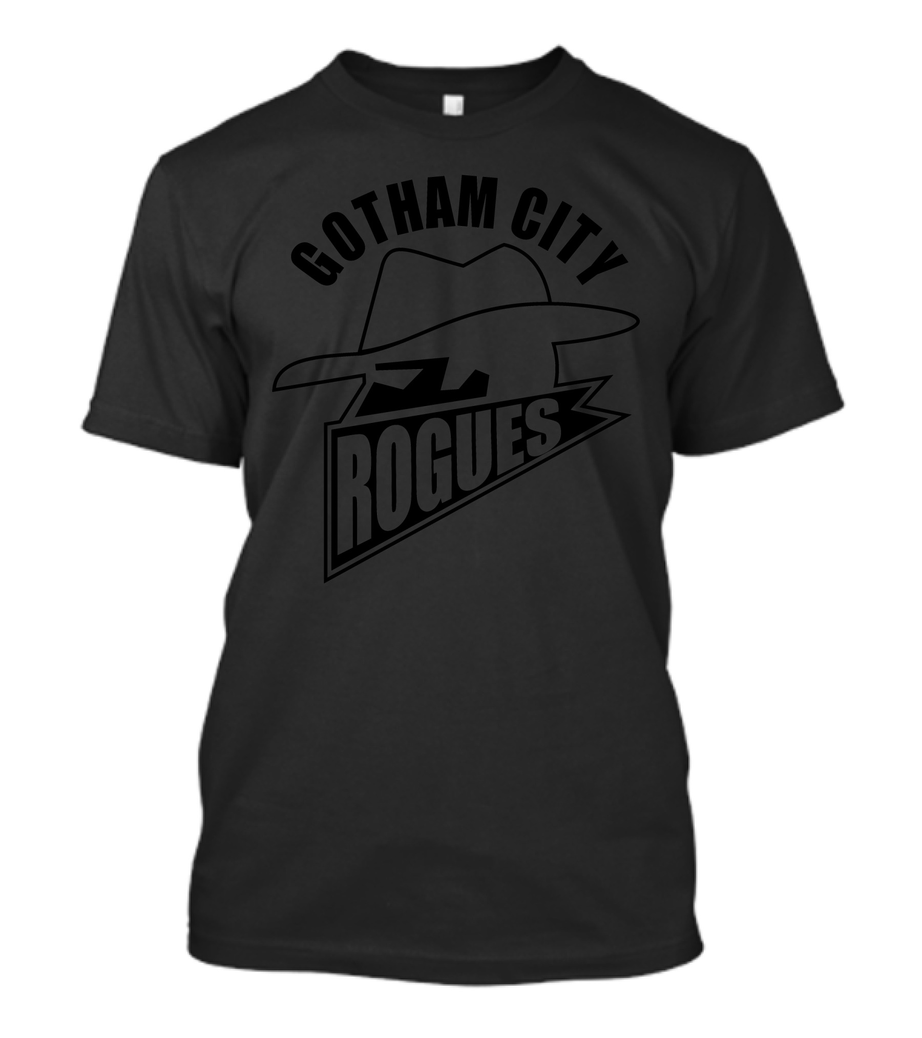 Gotham City Rogues Shadow Hat Emblem T-Shirt