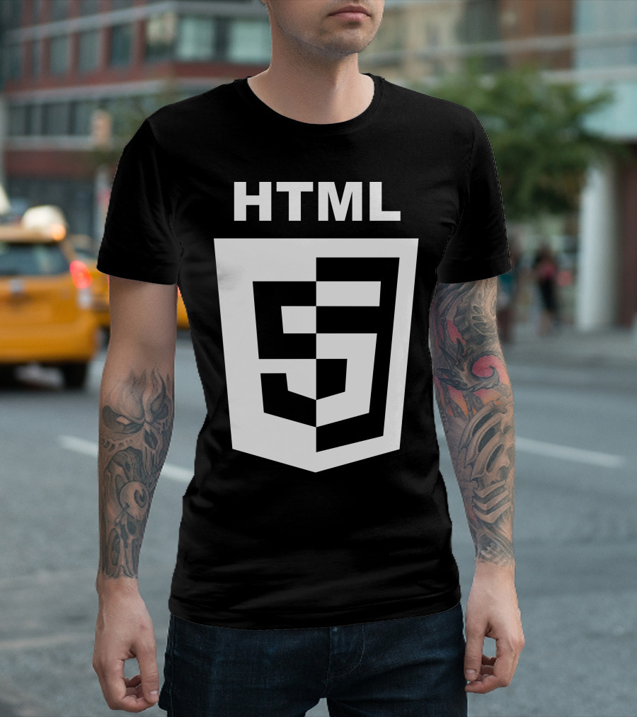 HTML5 Logo Shield Emblem T-Shirt