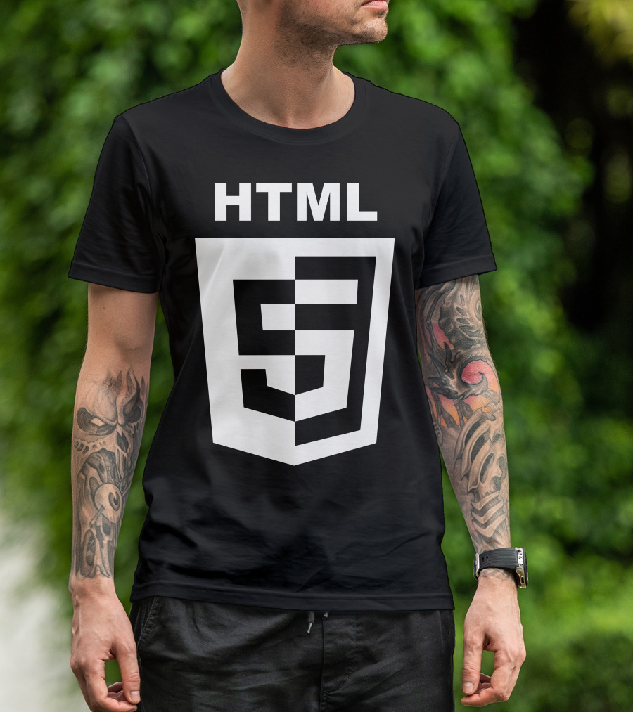 HTML5 Logo Shield Emblem T-Shirt