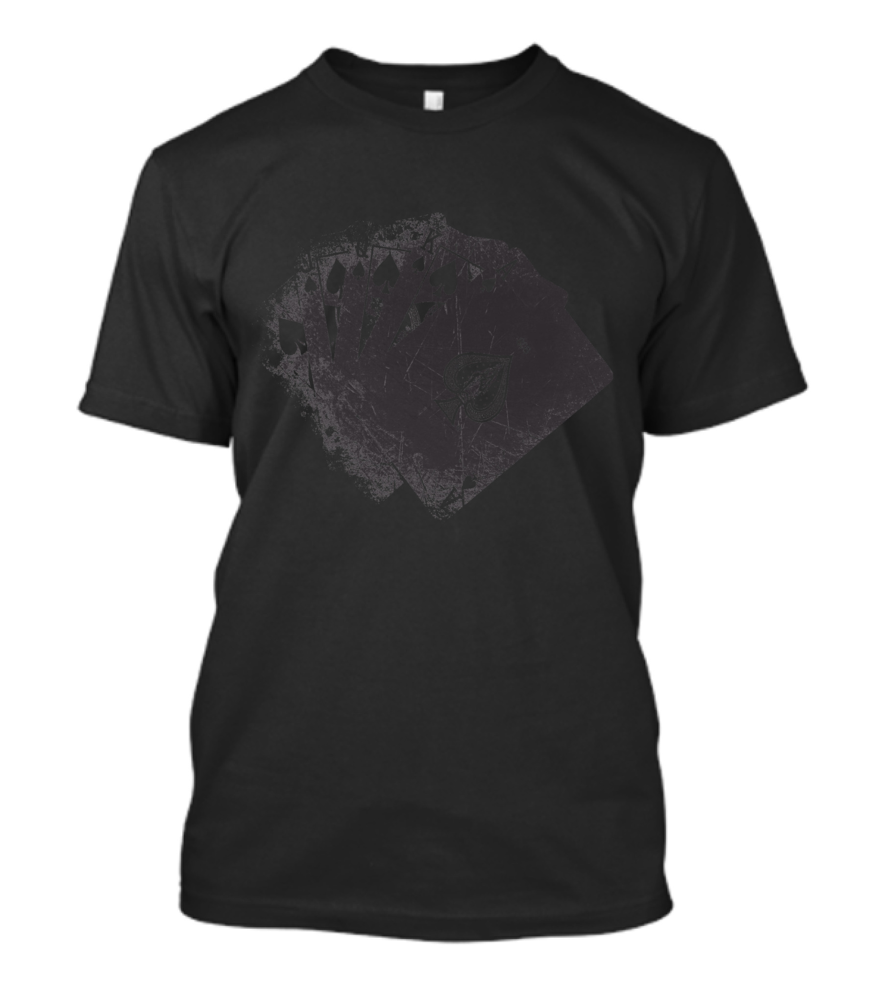 Playing Cards Grunge Aces Spade T-Shirt