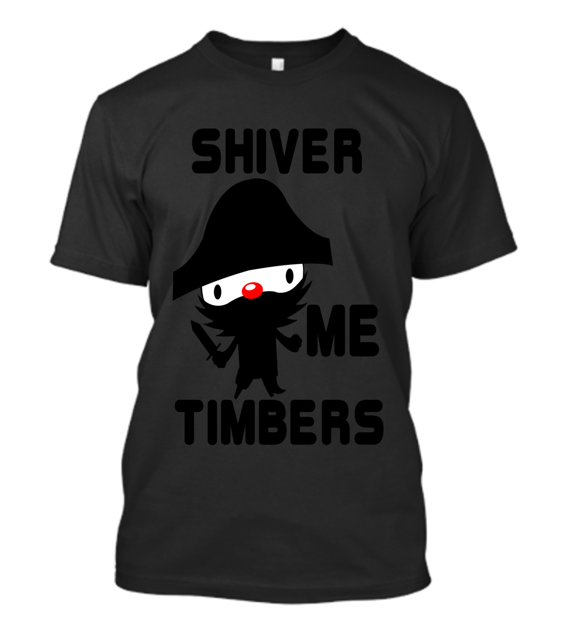Shiver Me Timbers Pirate Character Girls T-Shirt