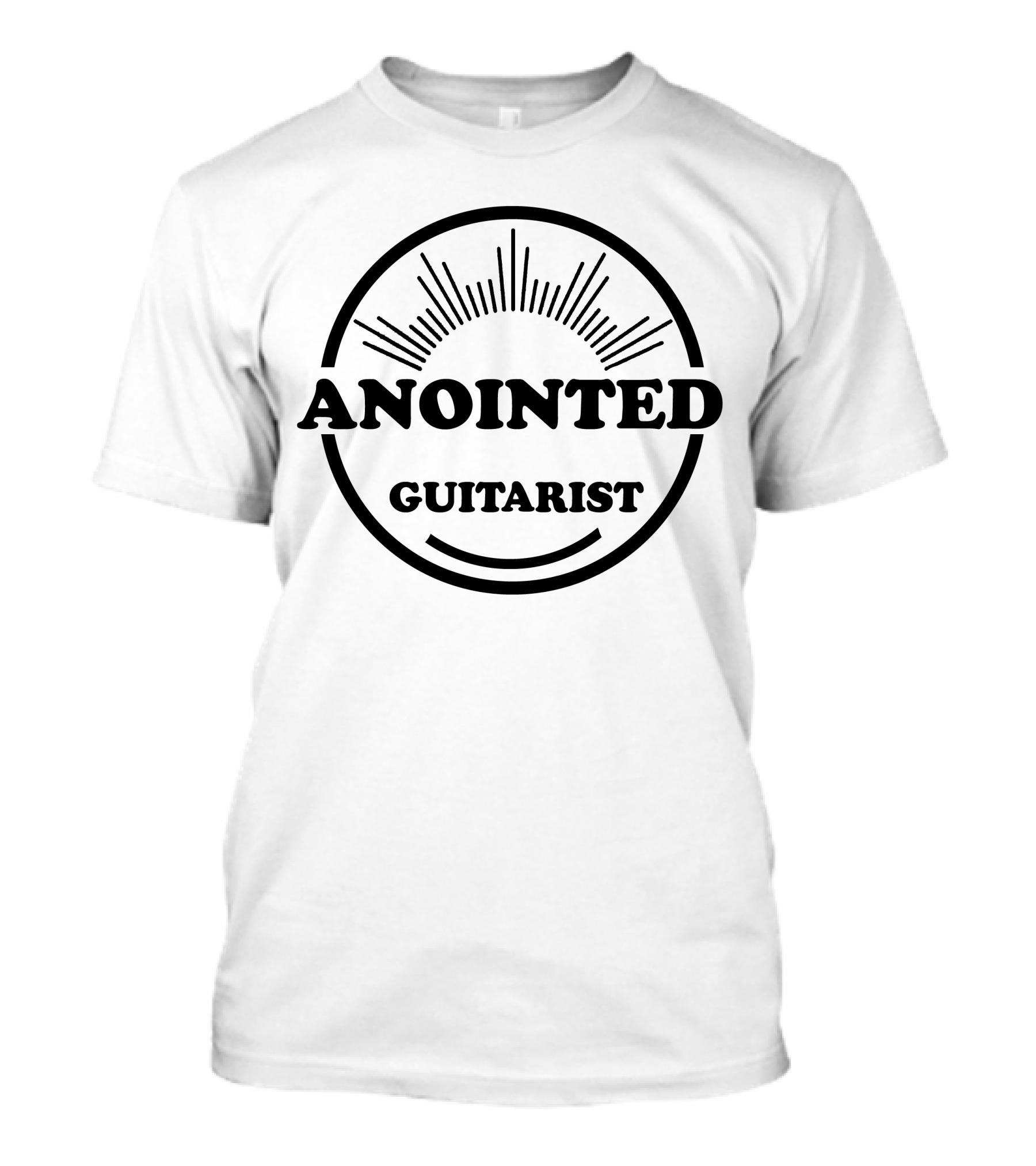ANOINTED GUITARIST Sunburst Circle T-Shirt