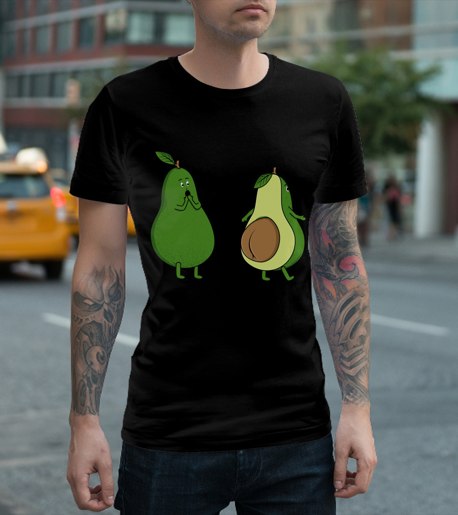 Avocado Surprise Reaction with Cut Half T-Shirt