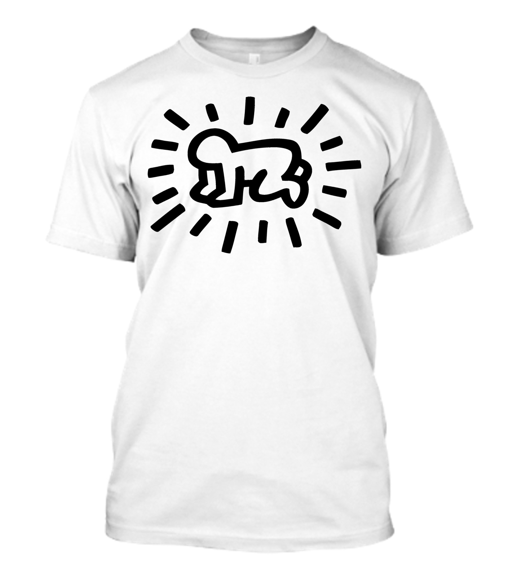 Baby Keith Haring Crawling Radiant Baby T-Shirt