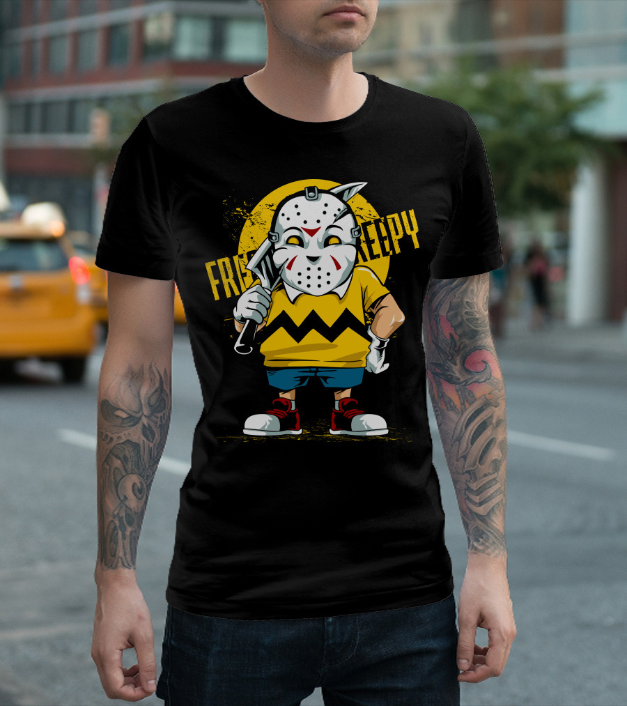 Freaky Creepy Badboy Charlie Mask Crossover T-Shirt