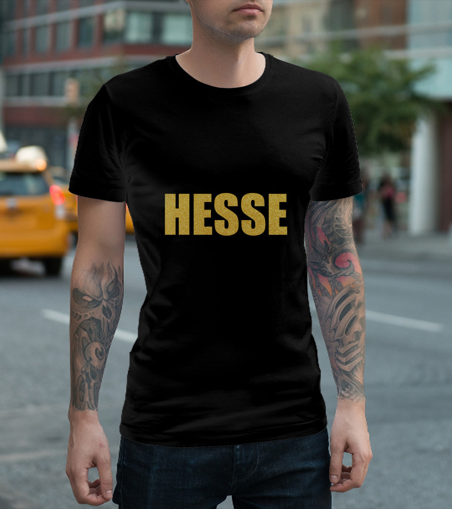 Hesse Quality Premium Hermann Hesse Gold Text T-Shirt