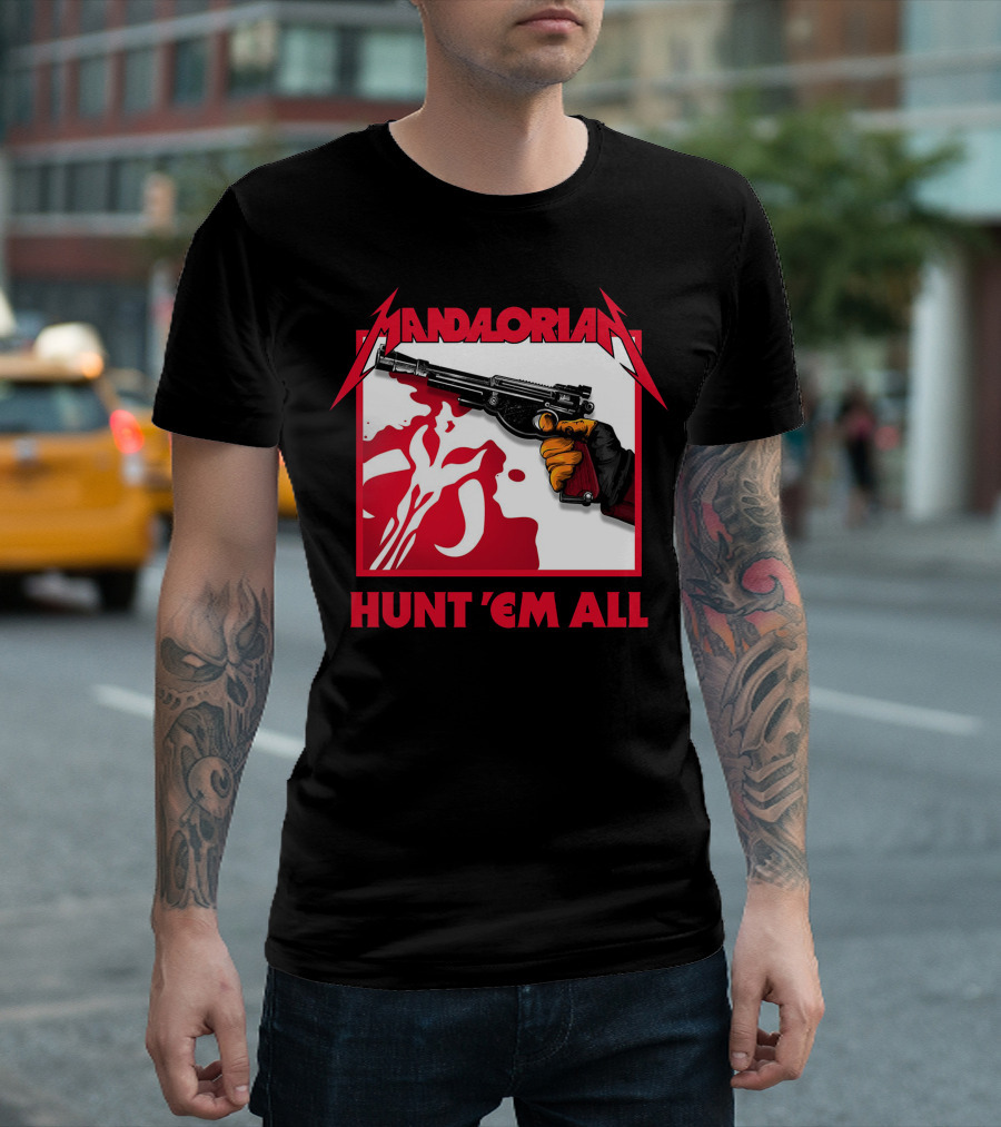 Mandalorian Hunt 'Em All Blaster T-Shirt