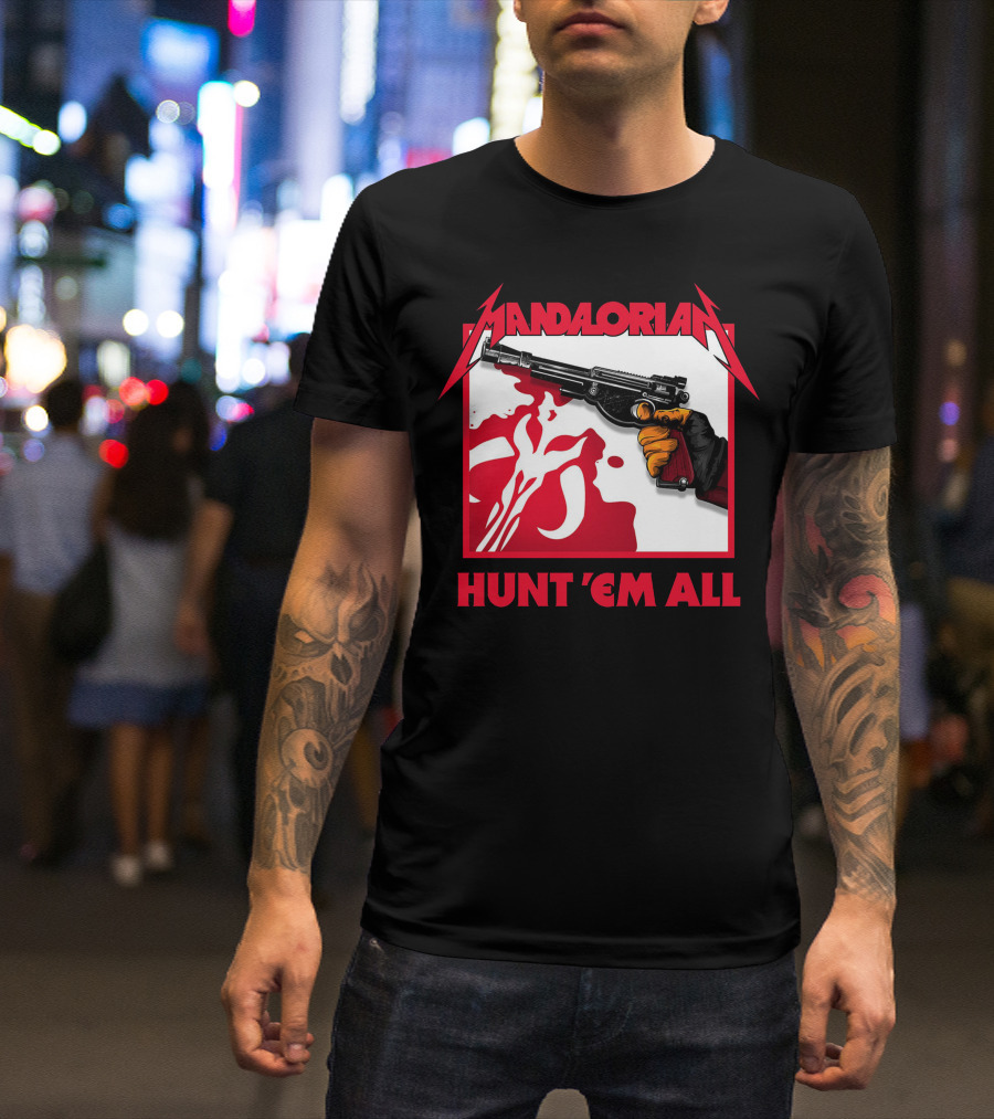 Mandalorian Hunt 'Em All Blaster T-Shirt