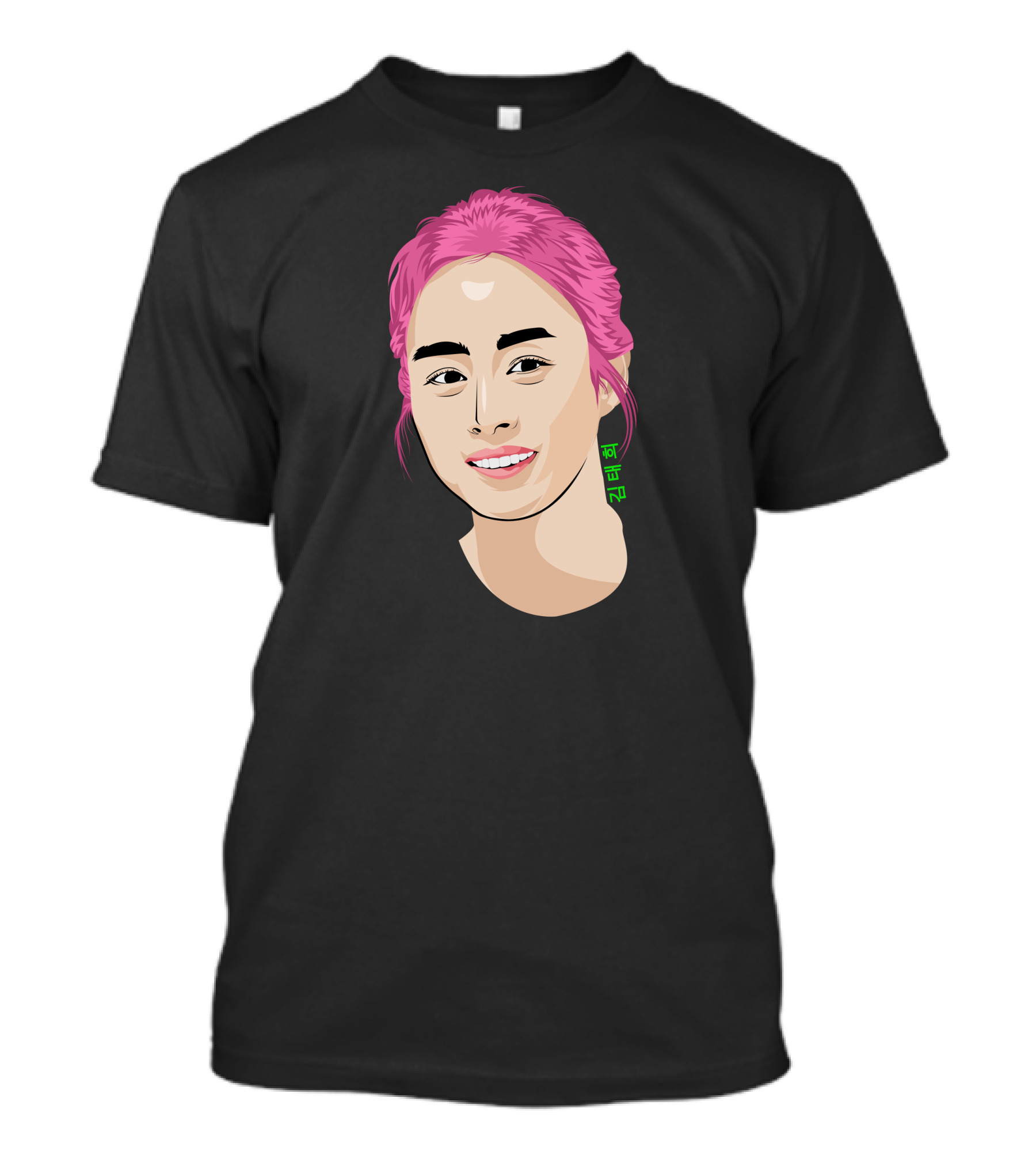 I Vexel Art Kim Tae Hee Pink Hair T-Shirt