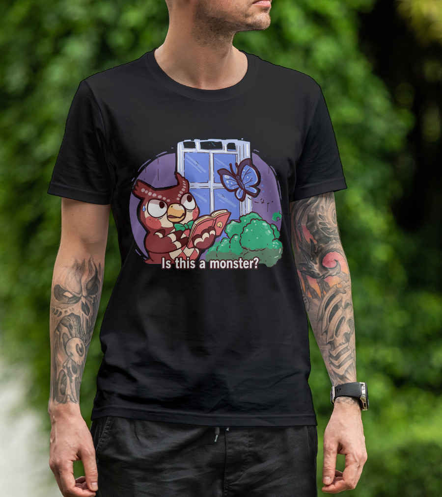 Is This A Monster Blathers Owl With Book And Butterfly At Window T-Shirt