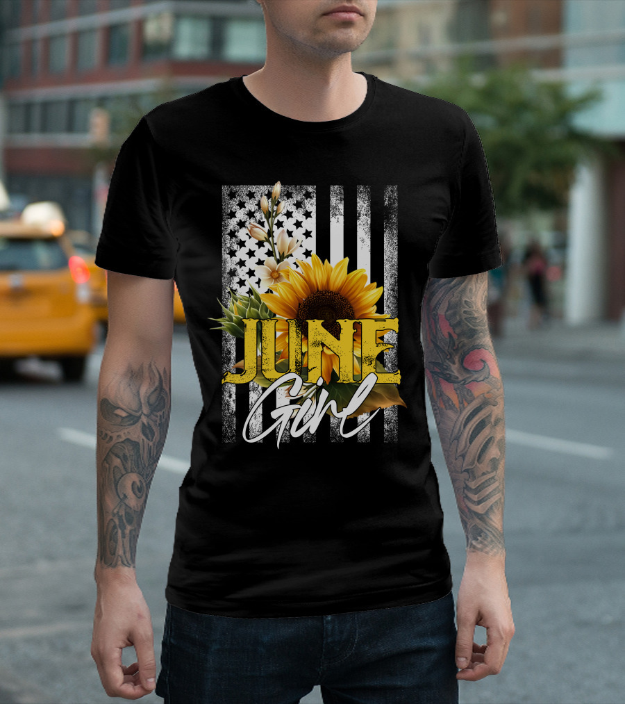 June Girl Sunflower T-Shirt