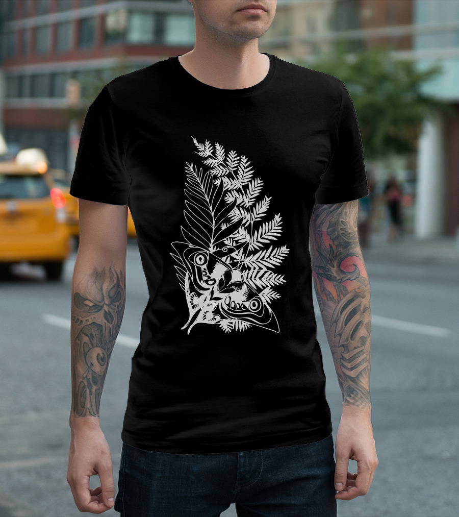 The Last of Us Fern and Butterfly Motif T-Shirt