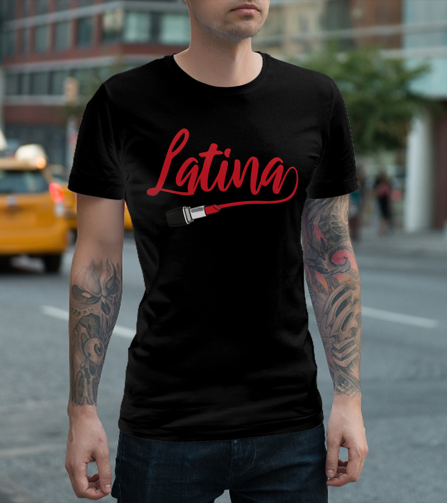 Latina Lipstick Red Script T-Shirt