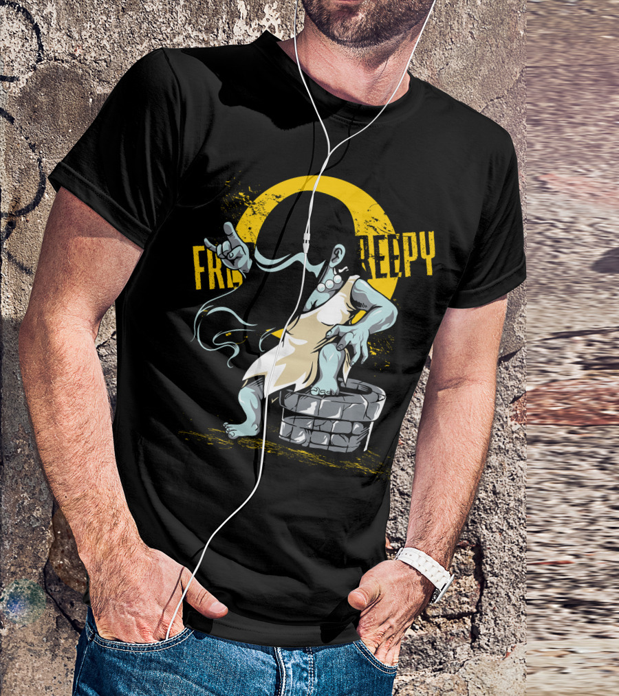 Creepy Rock And Roll Monster From The Well T-Shirt