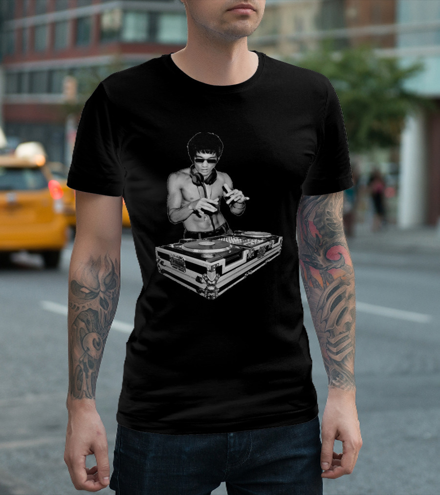 Dj Bruce Funny Bruce Lee Dj T-Shirt