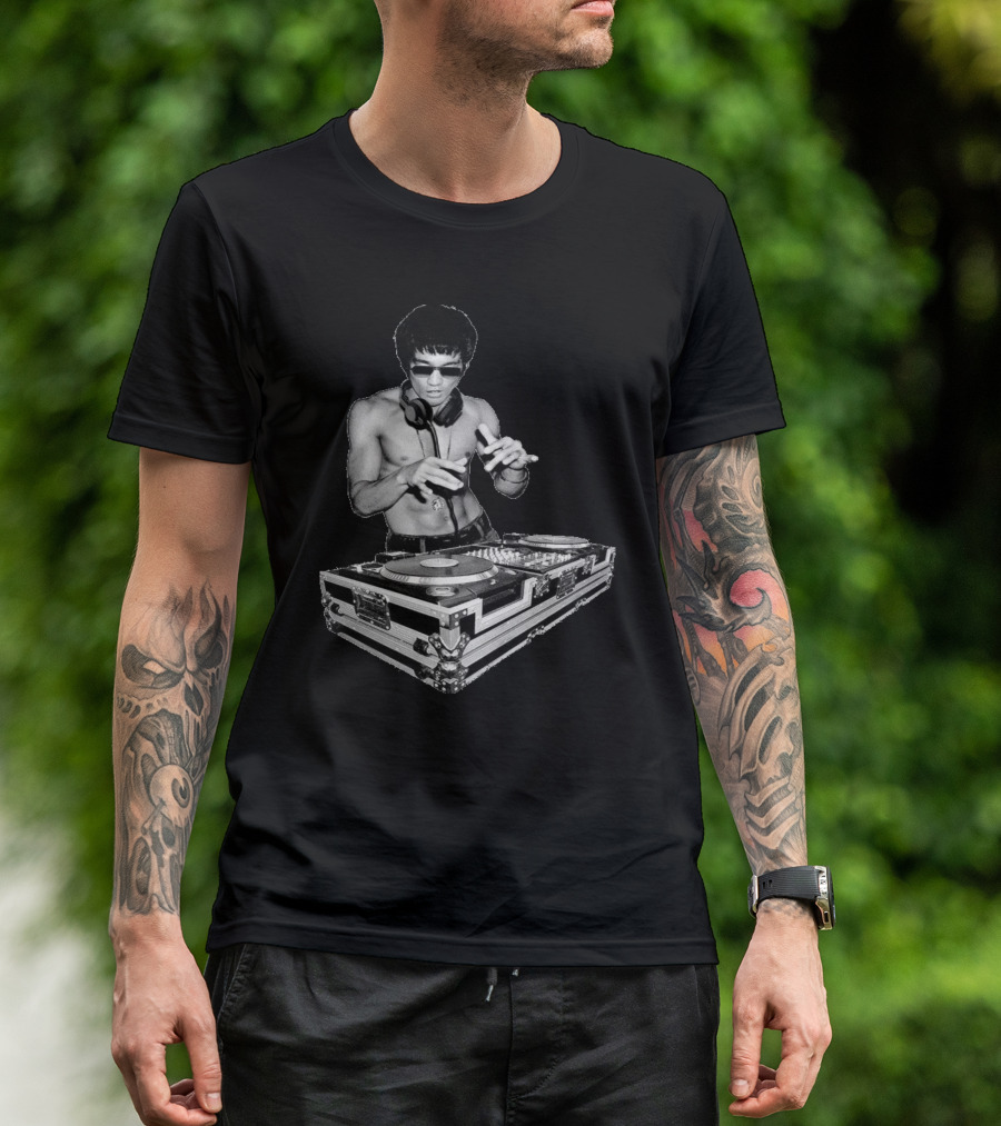 Dj Bruce Funny Bruce Lee Dj T-Shirt